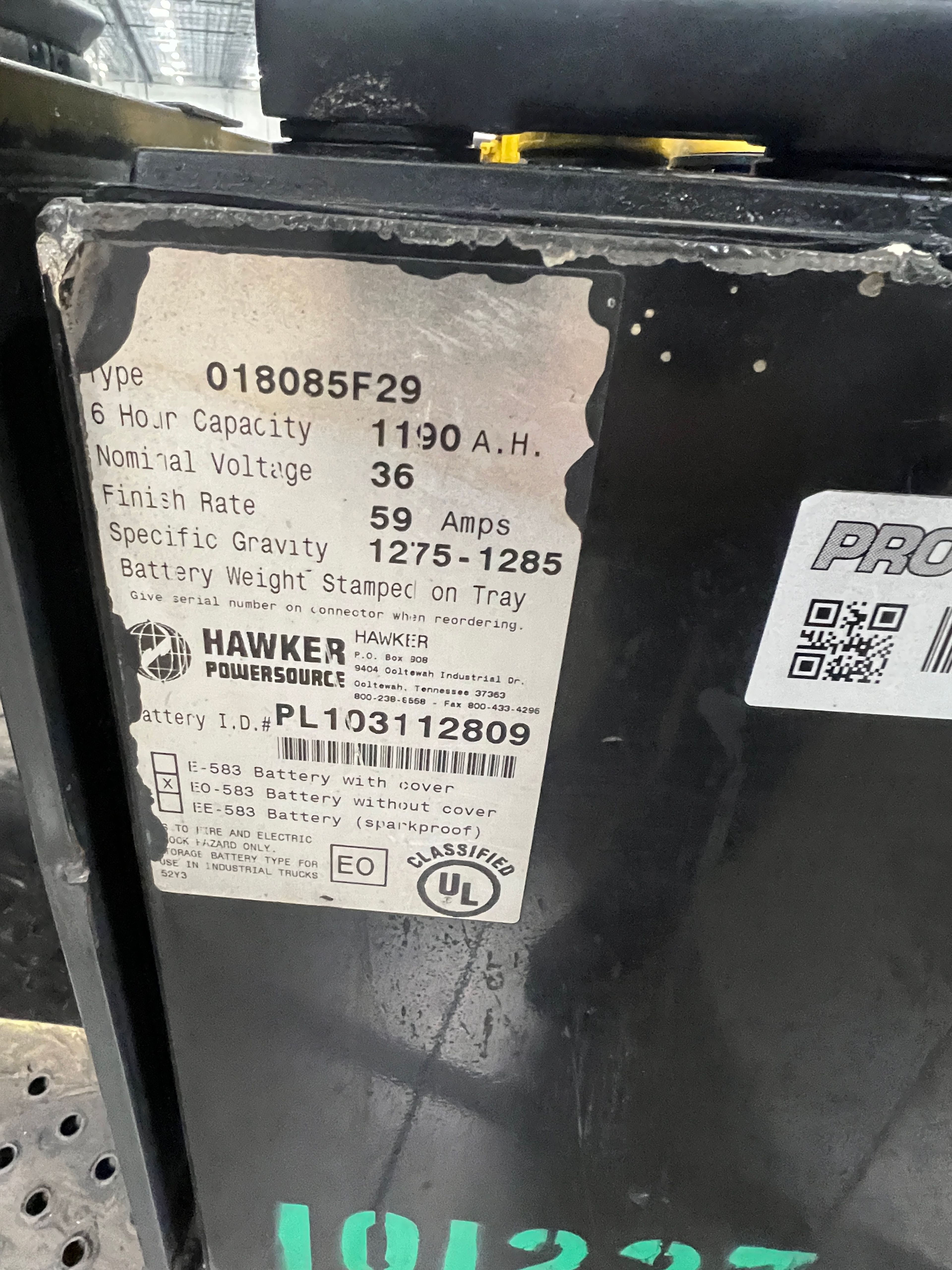 Battery - 36 Volt - Hawker - 2