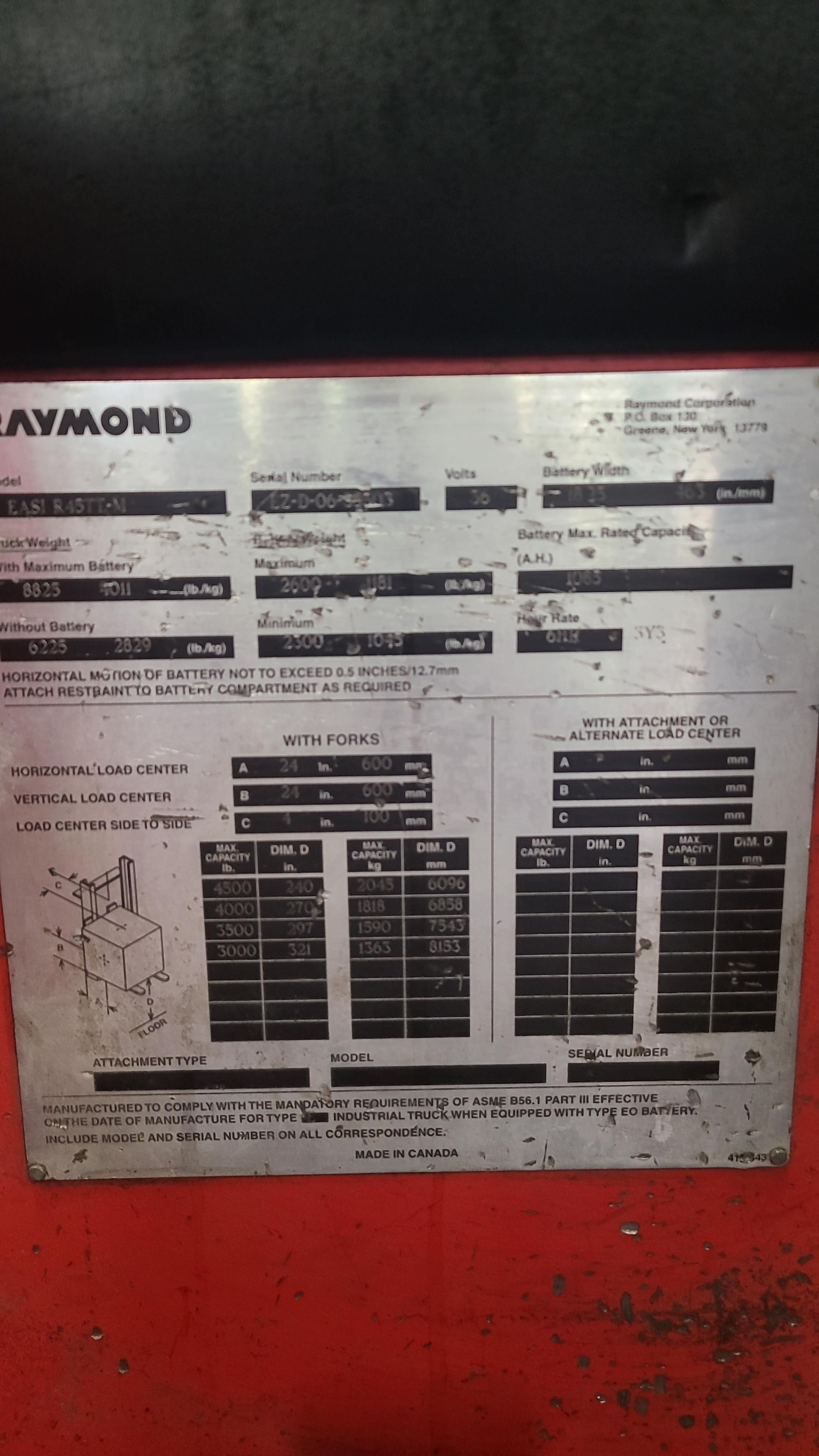 Raymond Reach Truck - Document 3