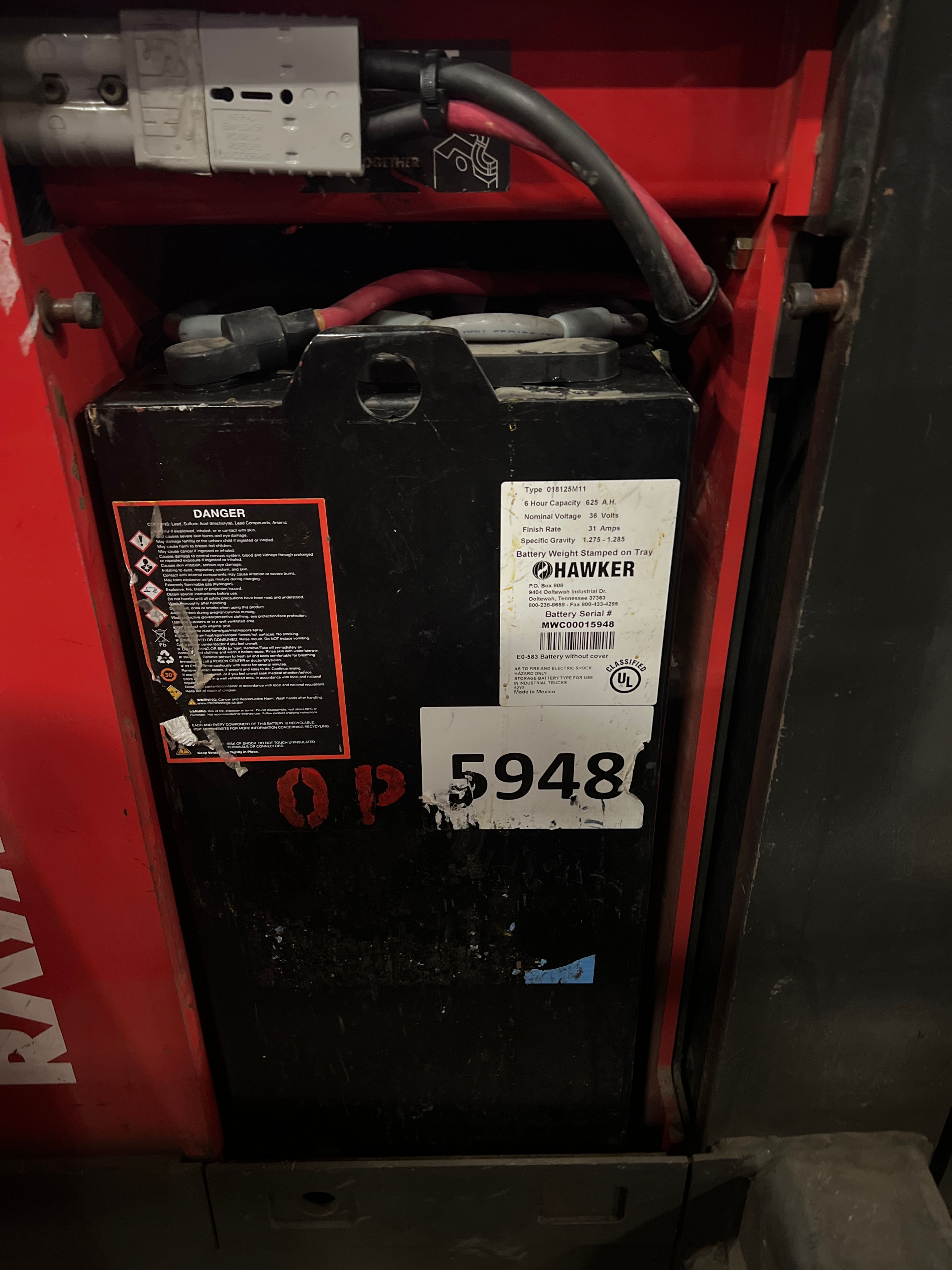 Battery - 36 Volt - Hawker - 2