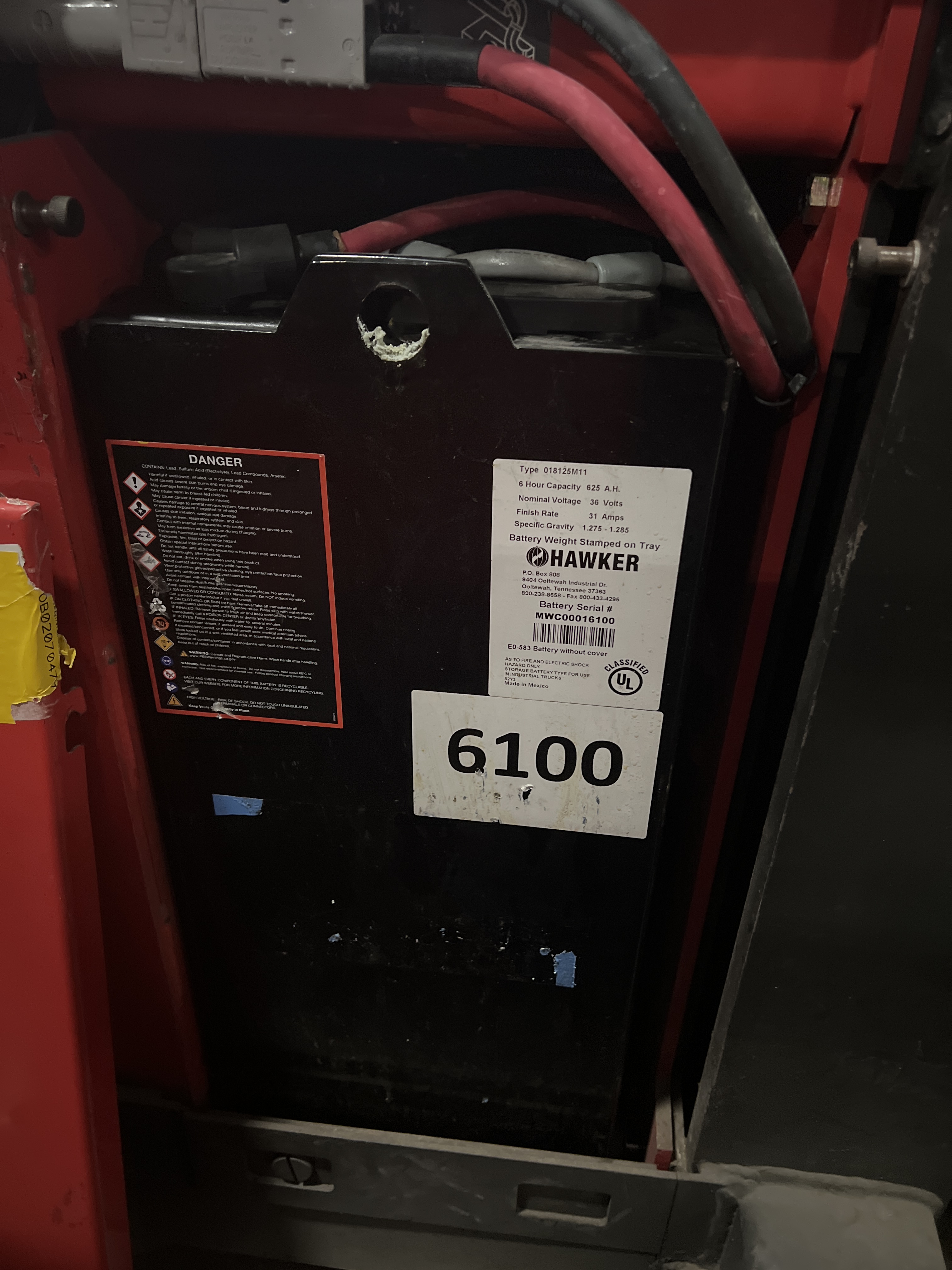 Battery - 36 Volt - Hawker - 2