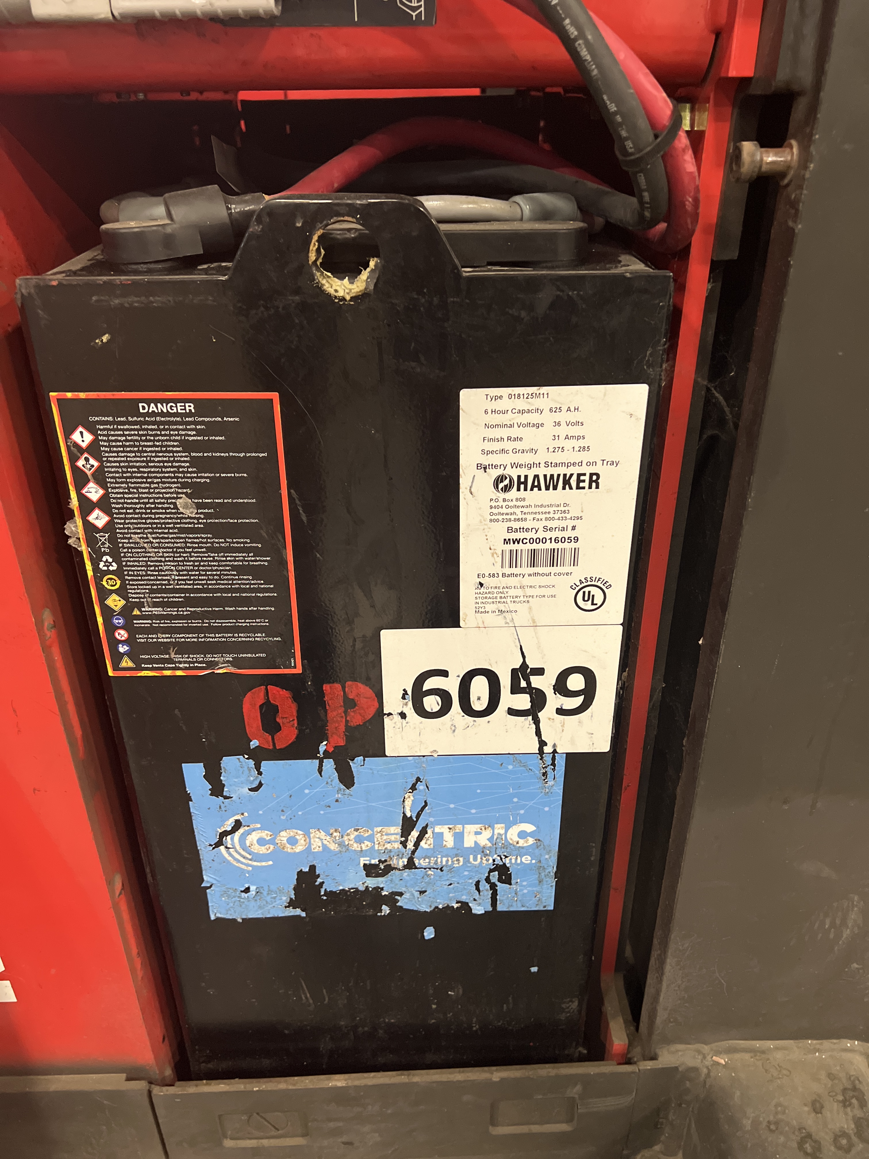 Battery - 36 Volt - Hawker - 2