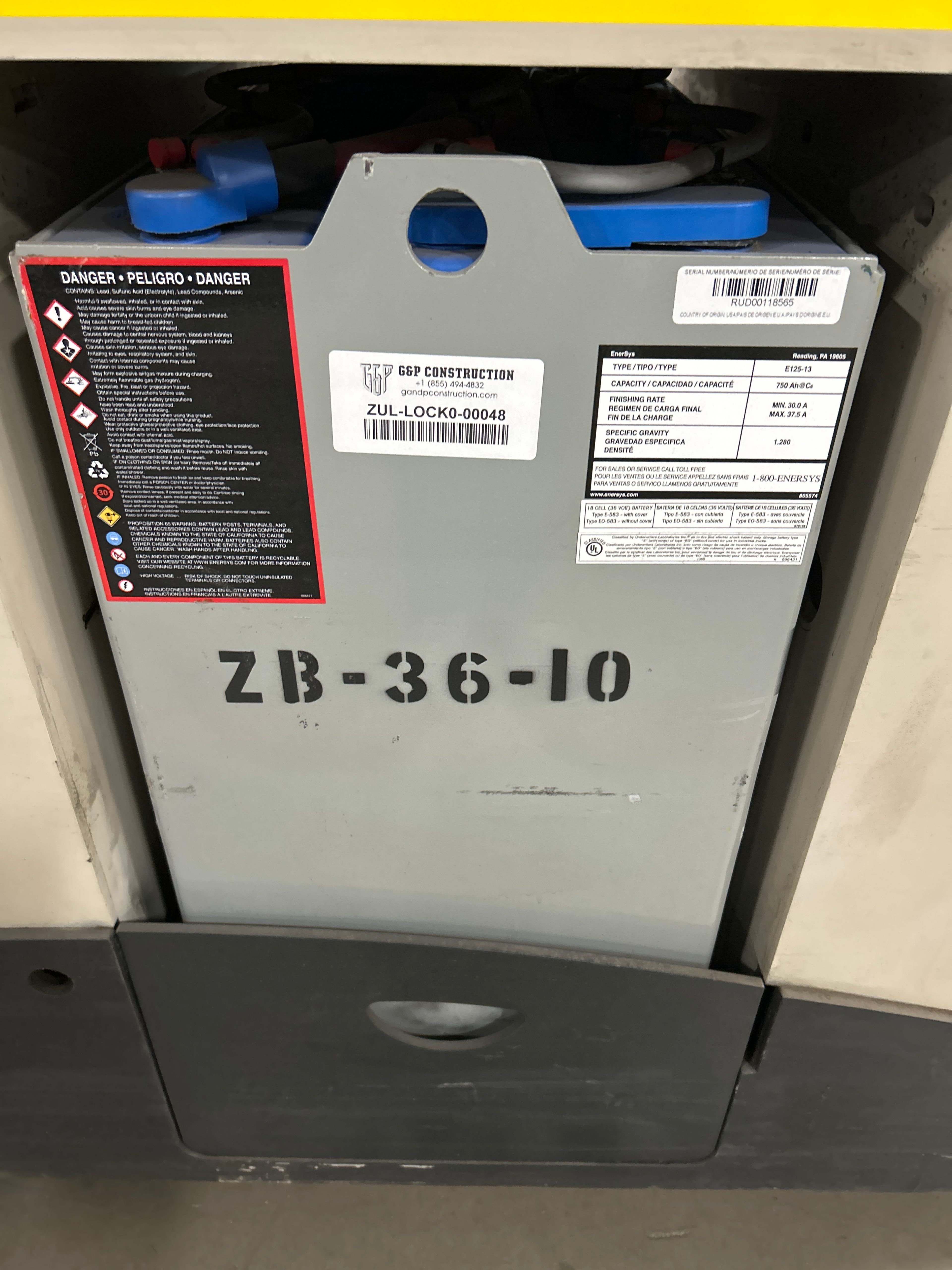 36 Volt Enersys Battery