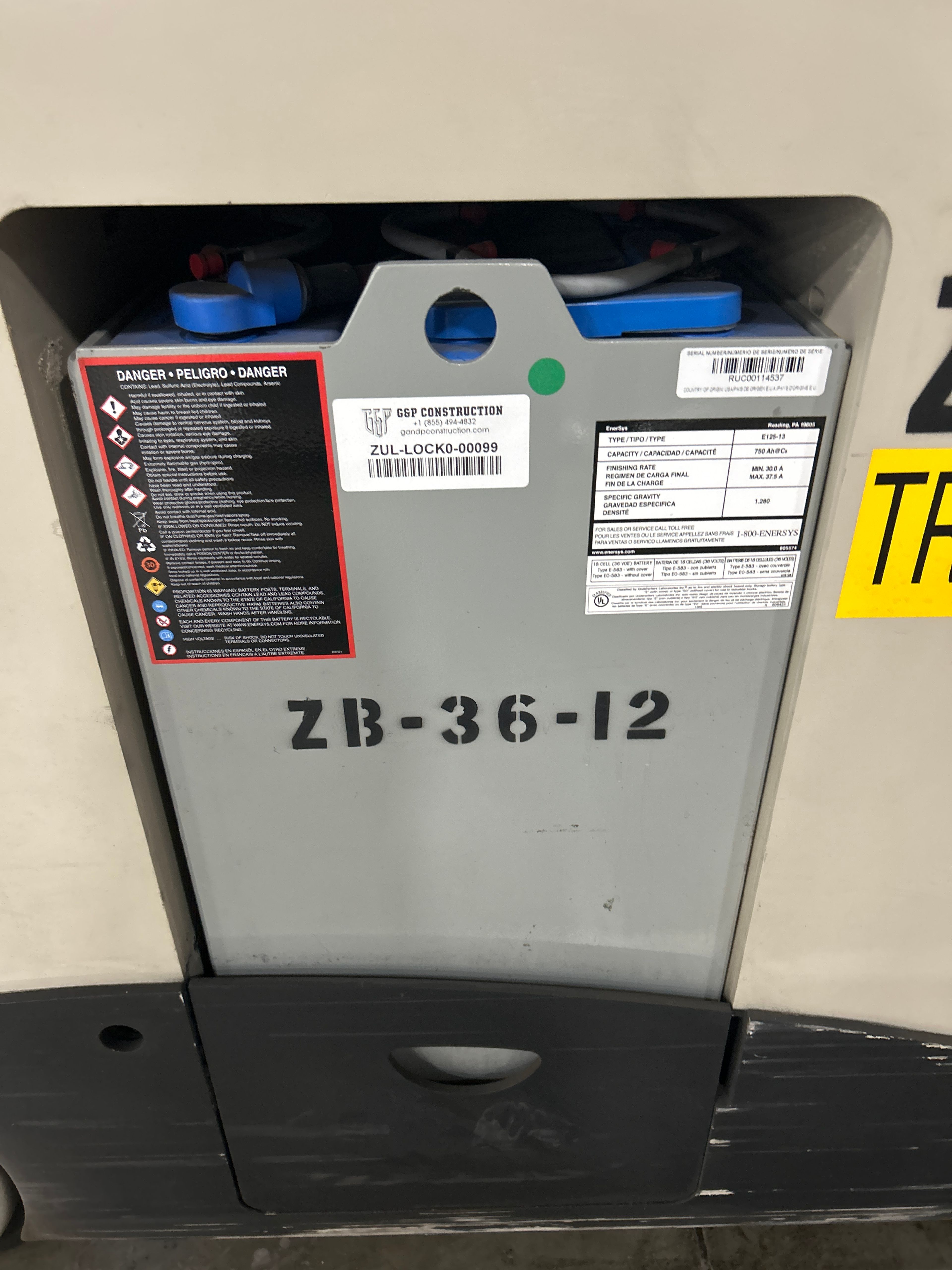 36 Volt Enersys Battery