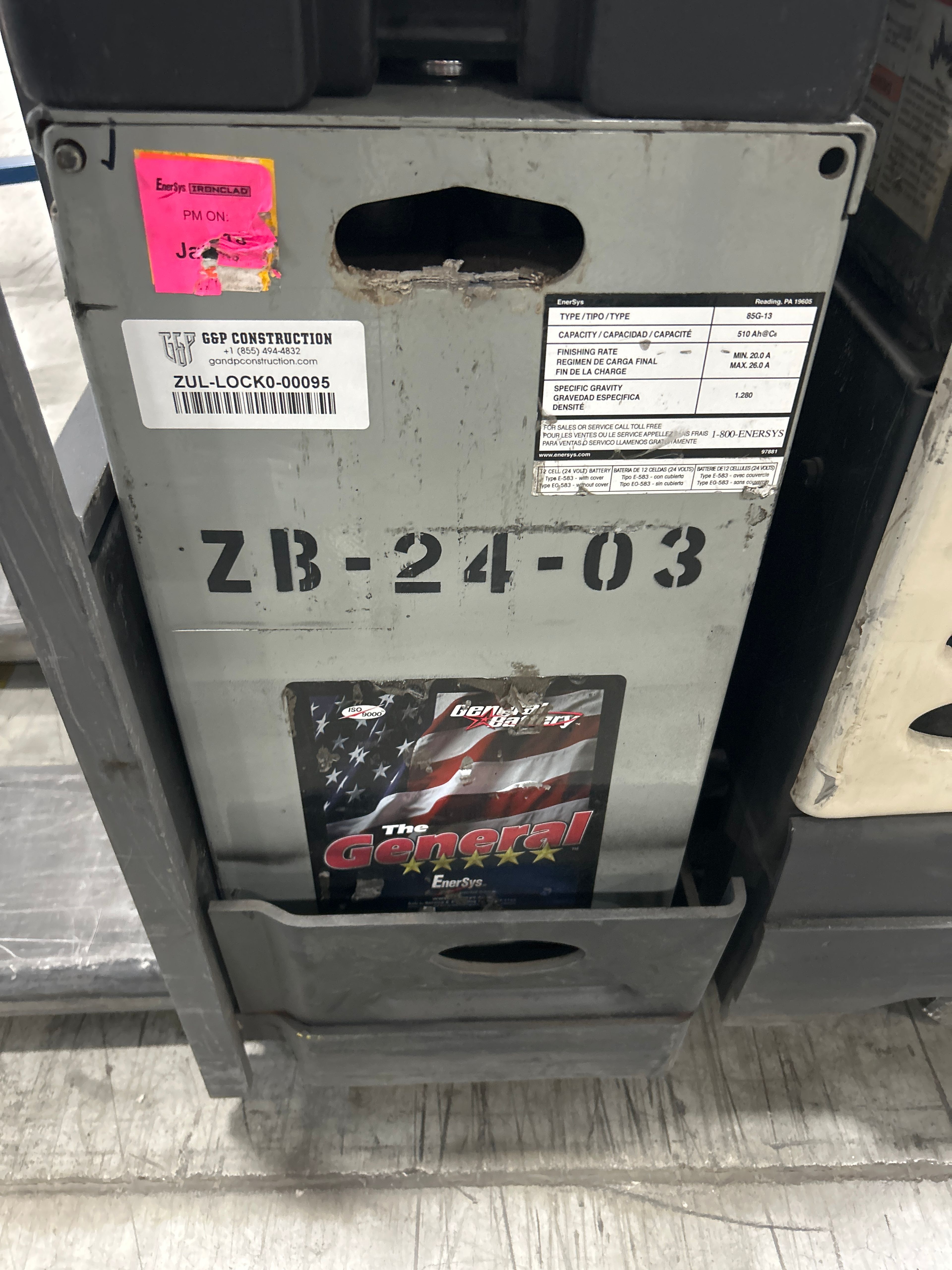 24 Volt Enersys Battery