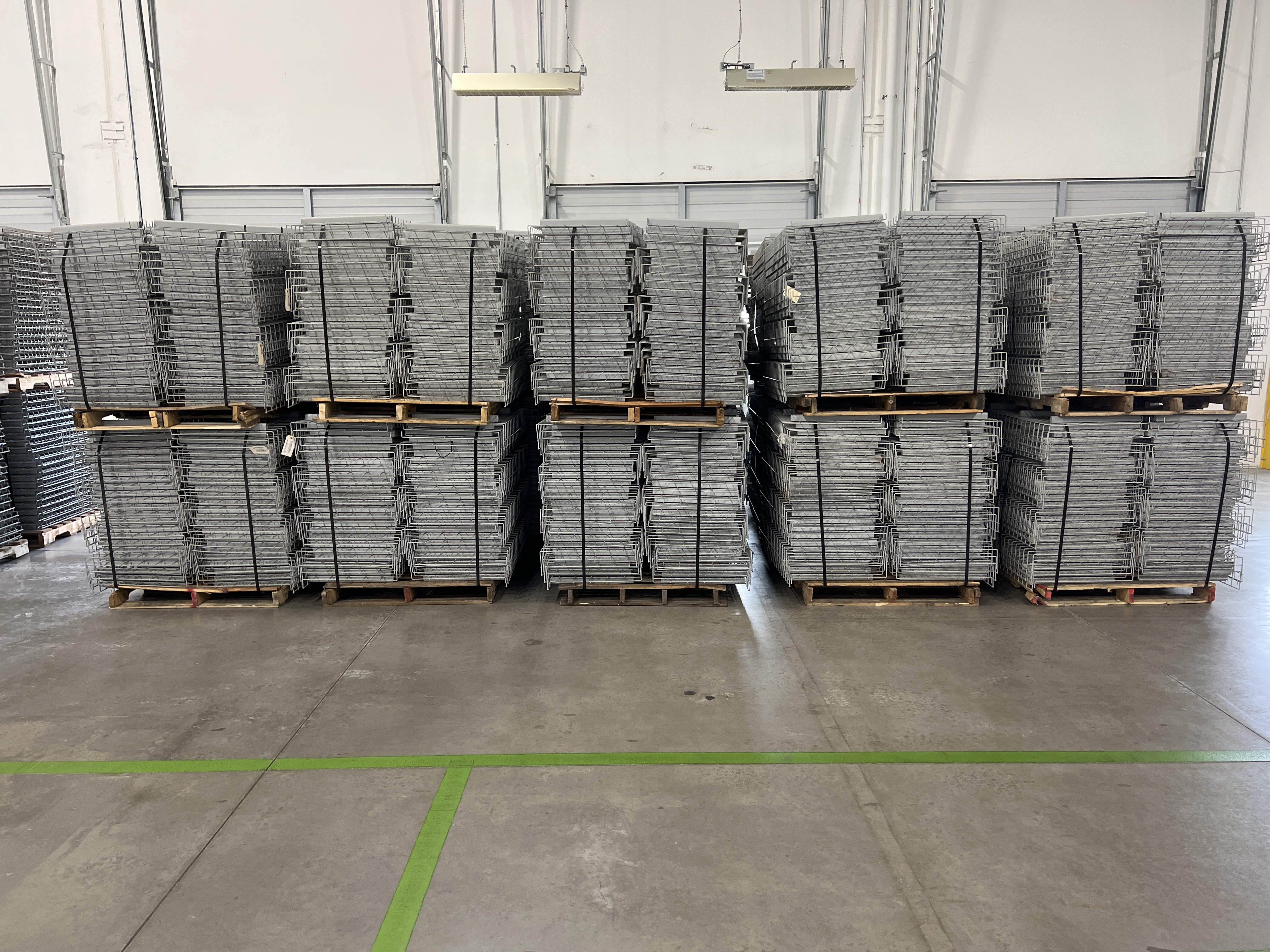 Riveted Shelving - Wire Deck