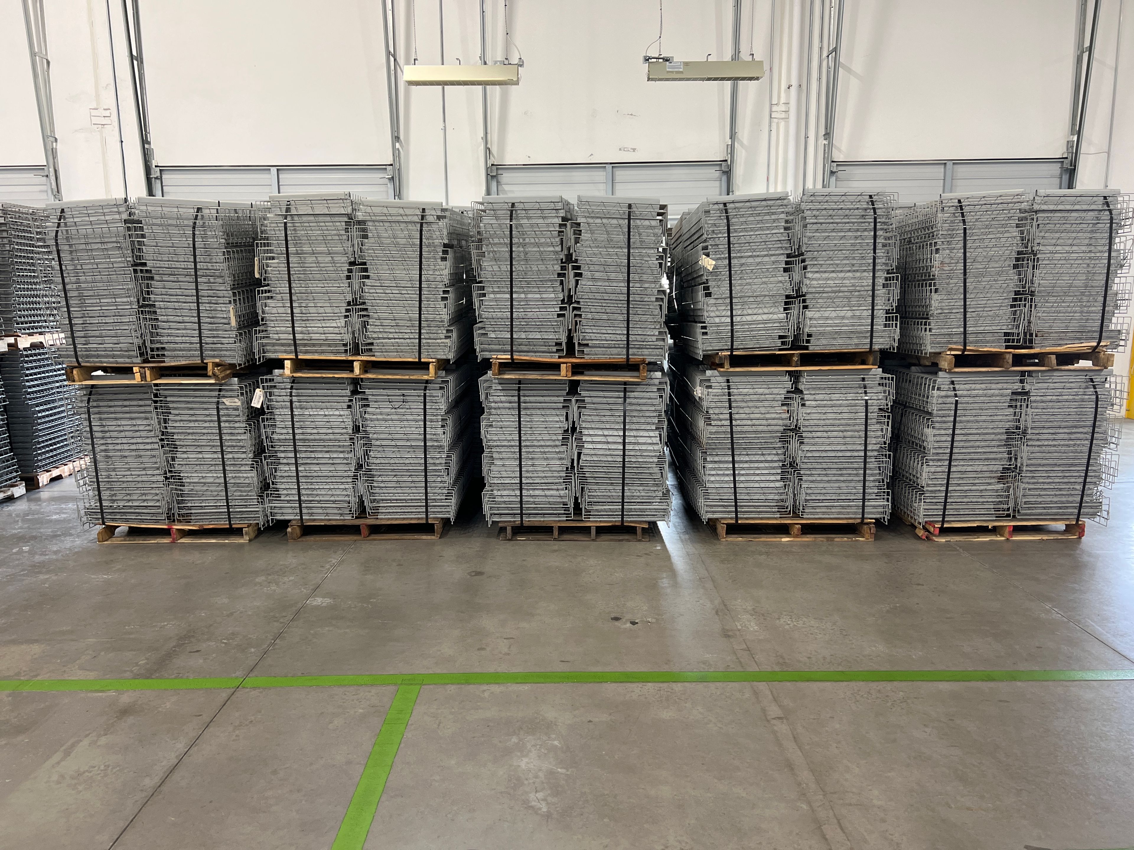 Riveted Shelving - Wire Deck