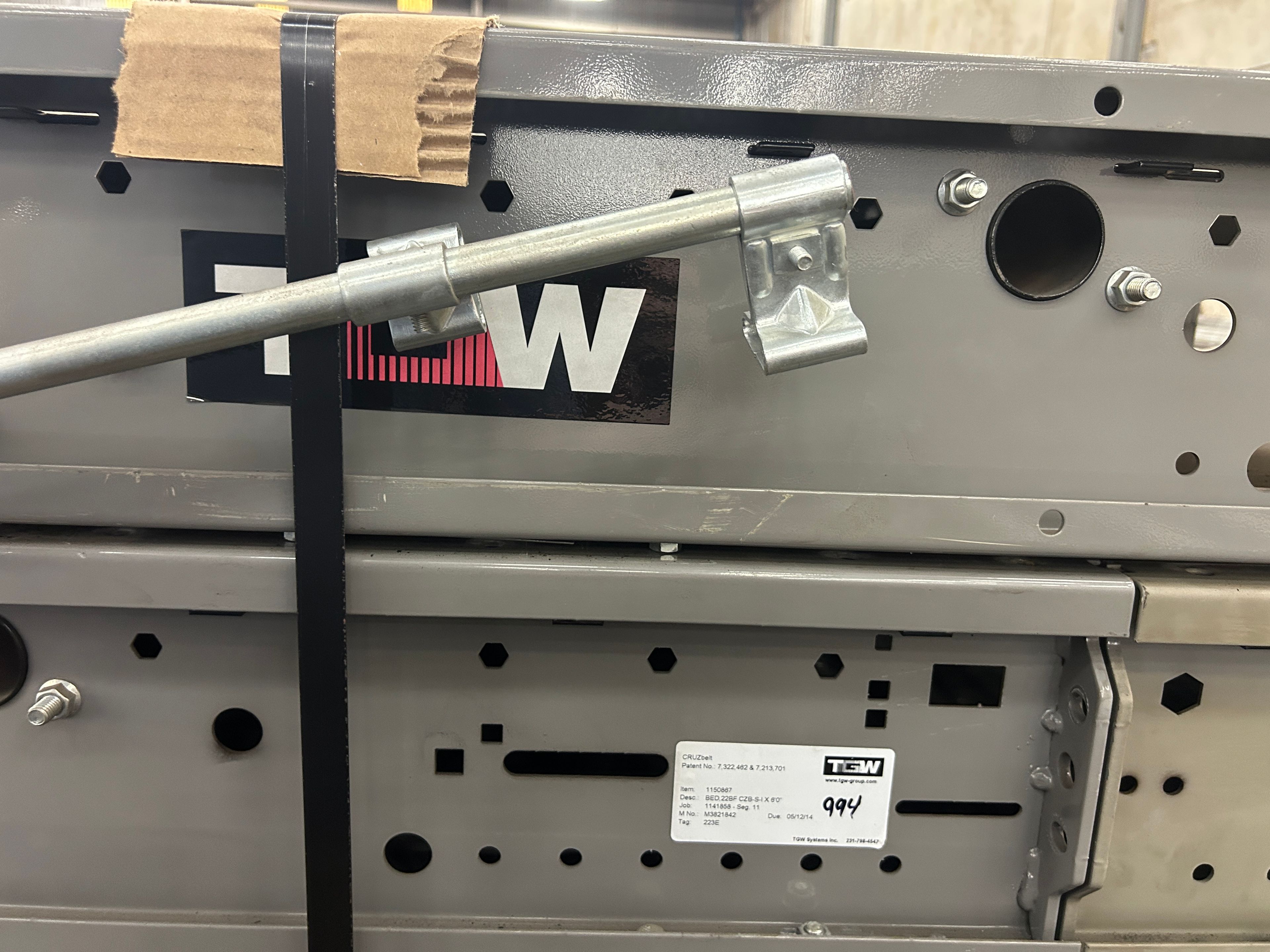 TGW Powered Conveyor Bed - 10'