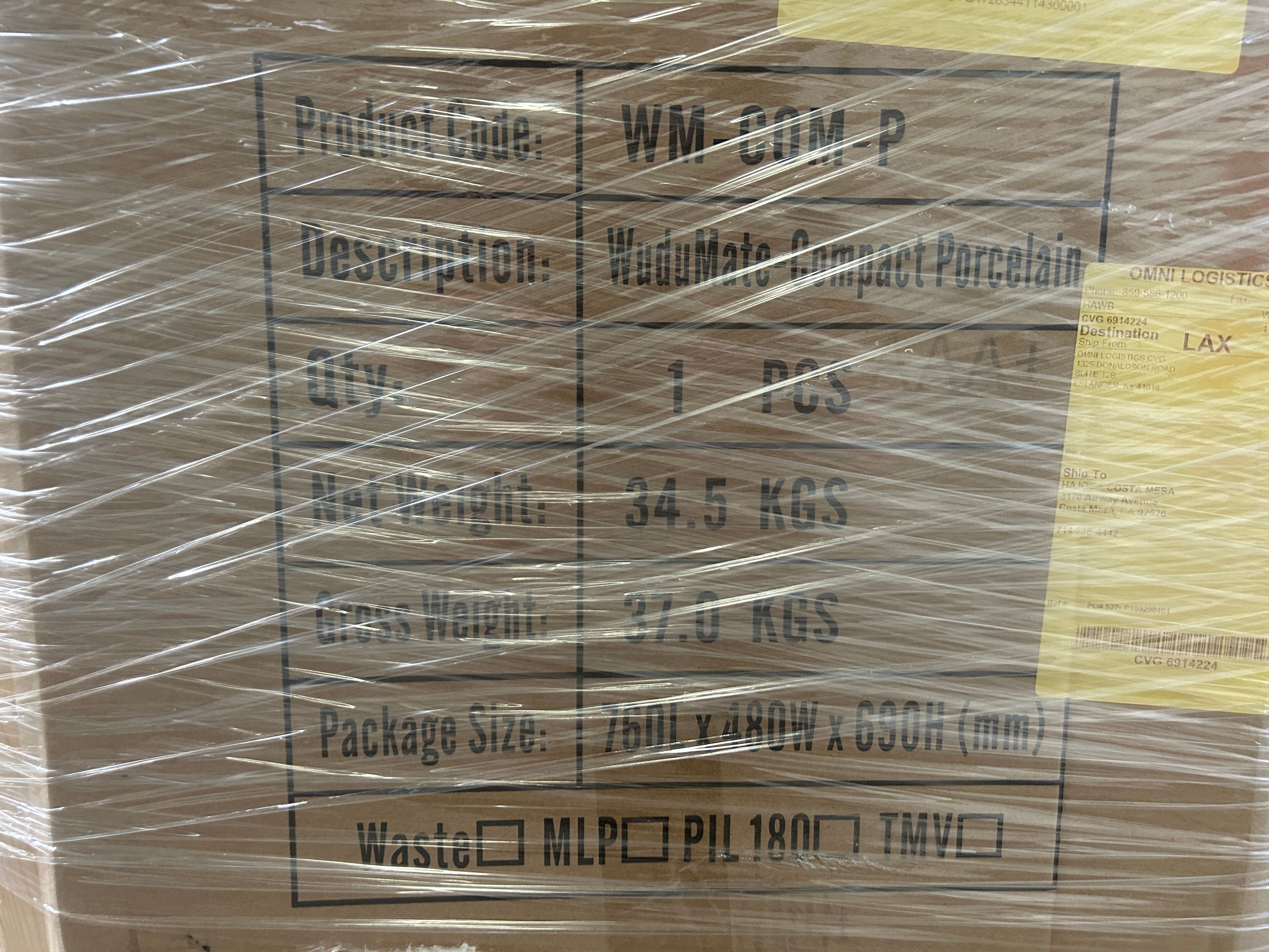 Compact Porcelain Foot Bath