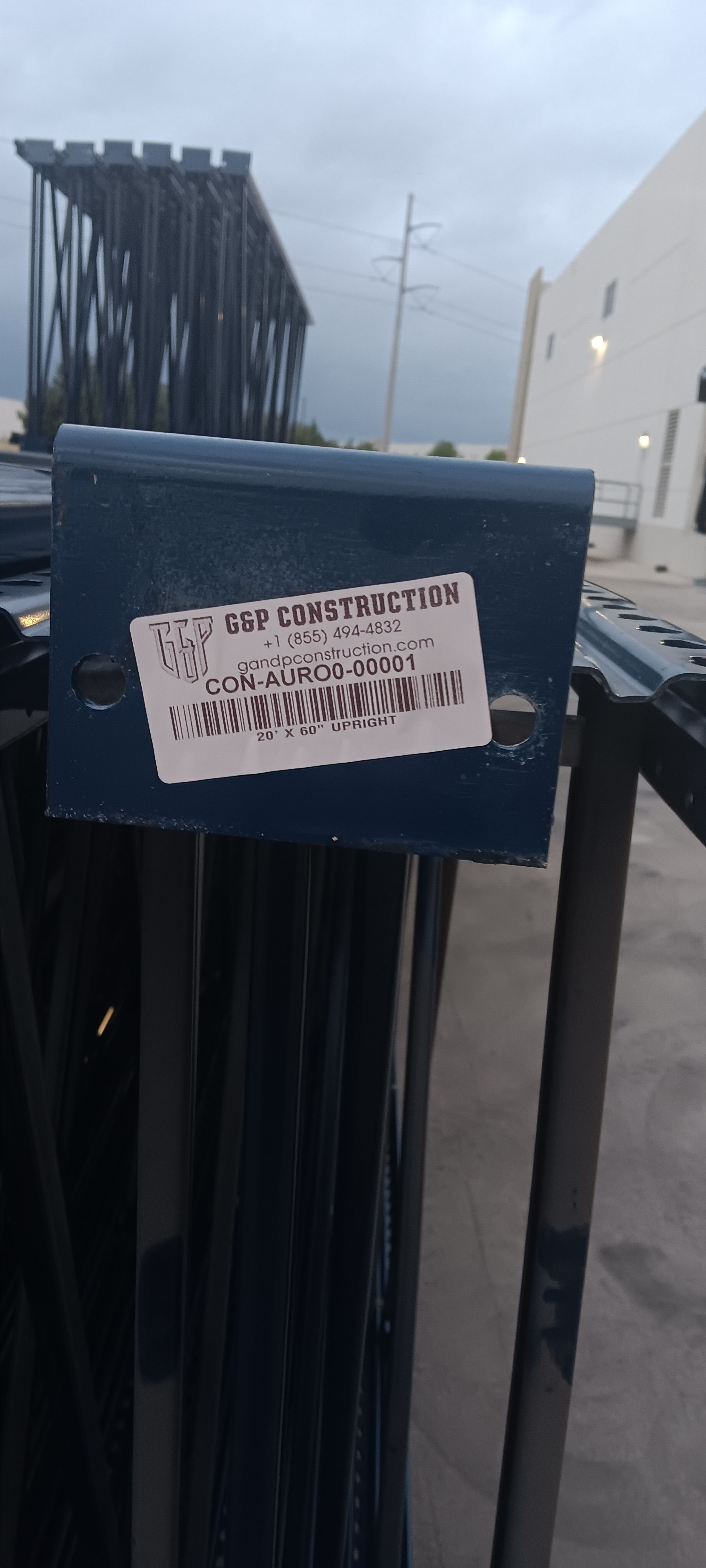 Upright Frame - 60" x 20' - Teardrop - Document 2