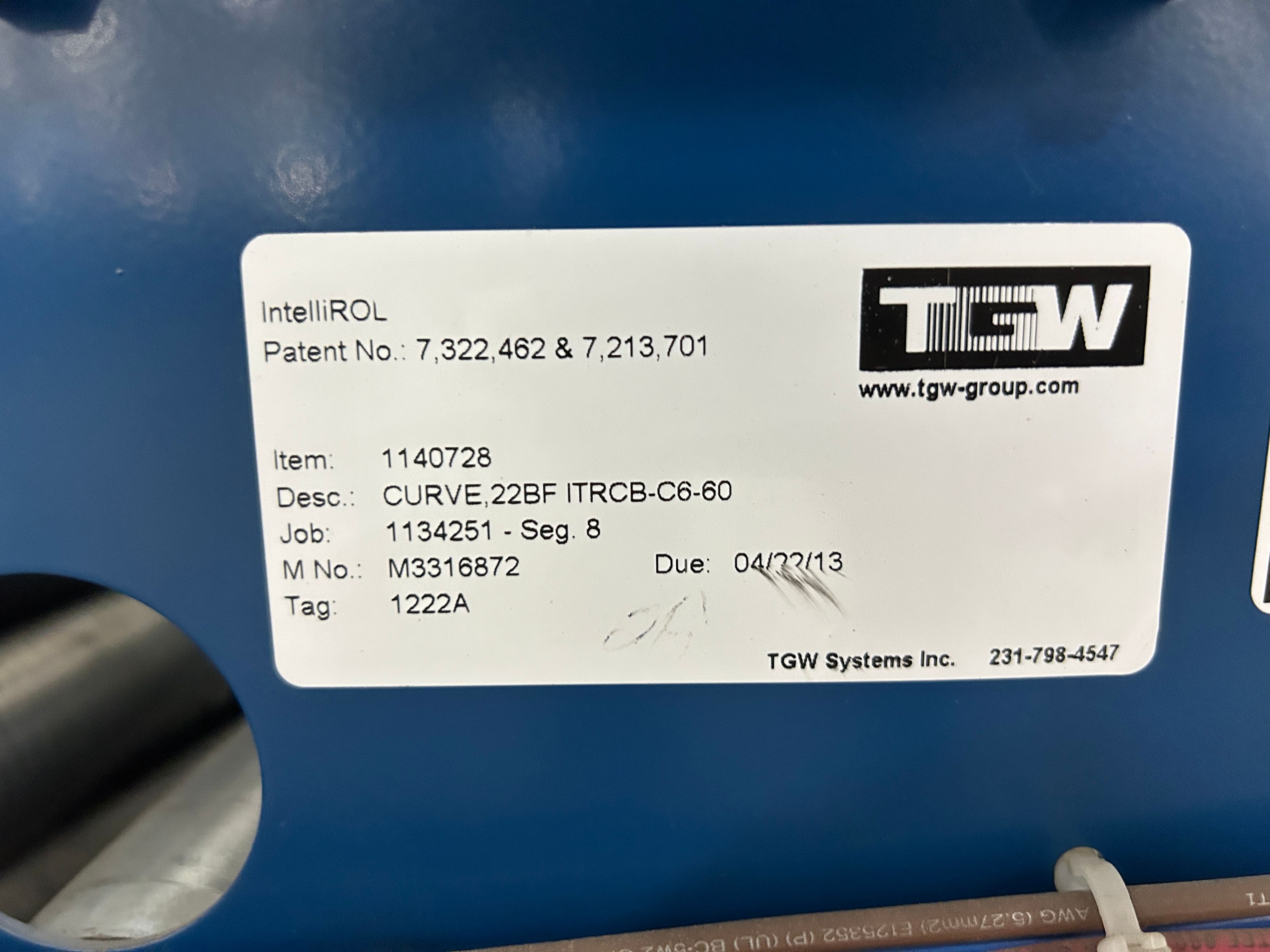 Conveyor - Curve - TGW - Document 3