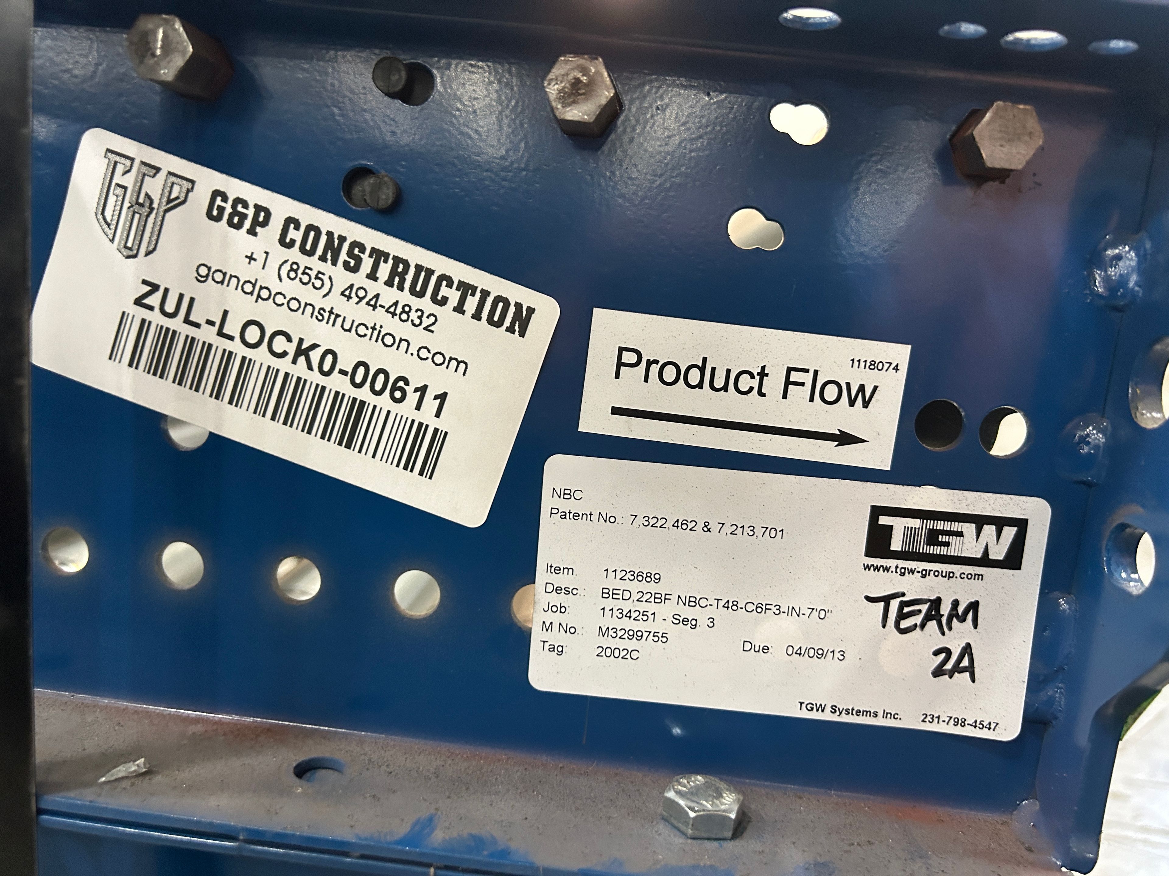 Conveyor - Bed - 22" x 84" - T - Document 2