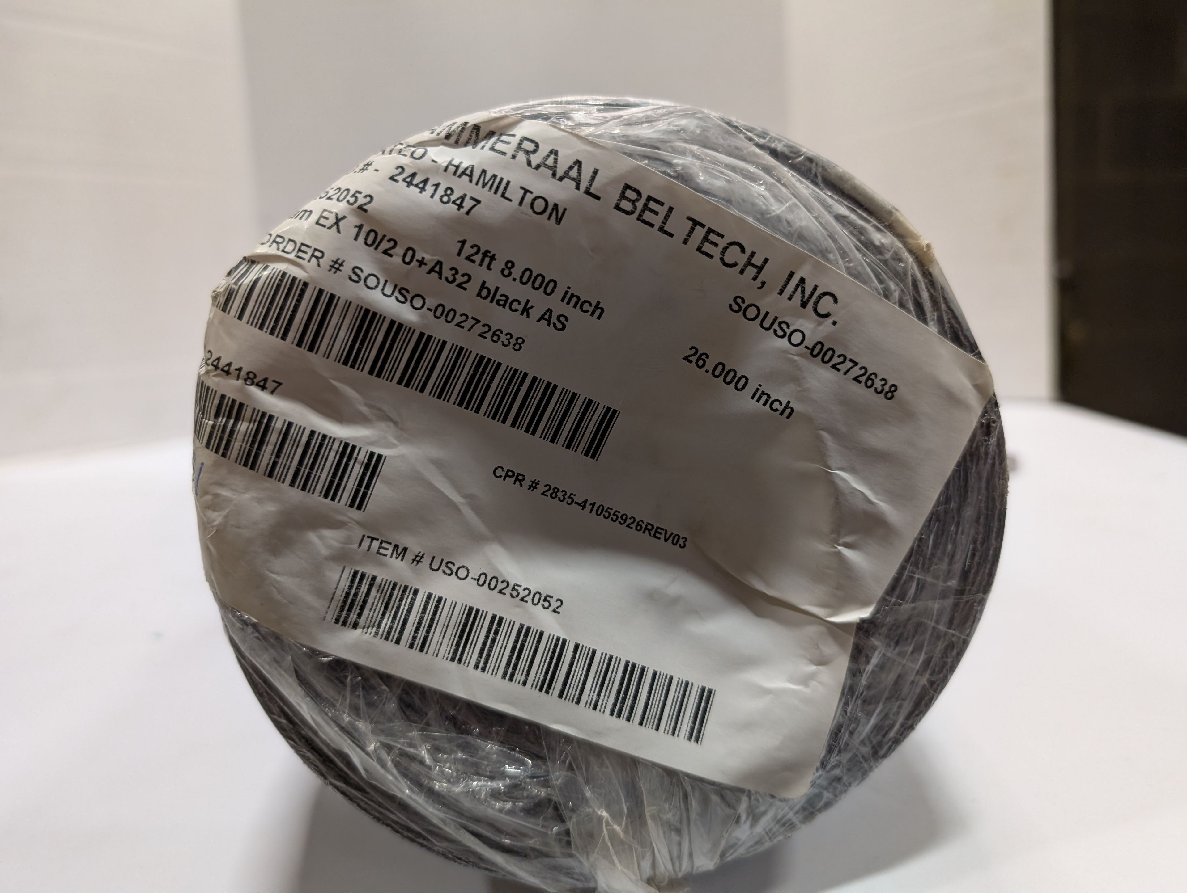 Ammeraal Beltech - Flexam Black Conveyor Belt 12'8" x 26" - USO-00252052 - Document 2