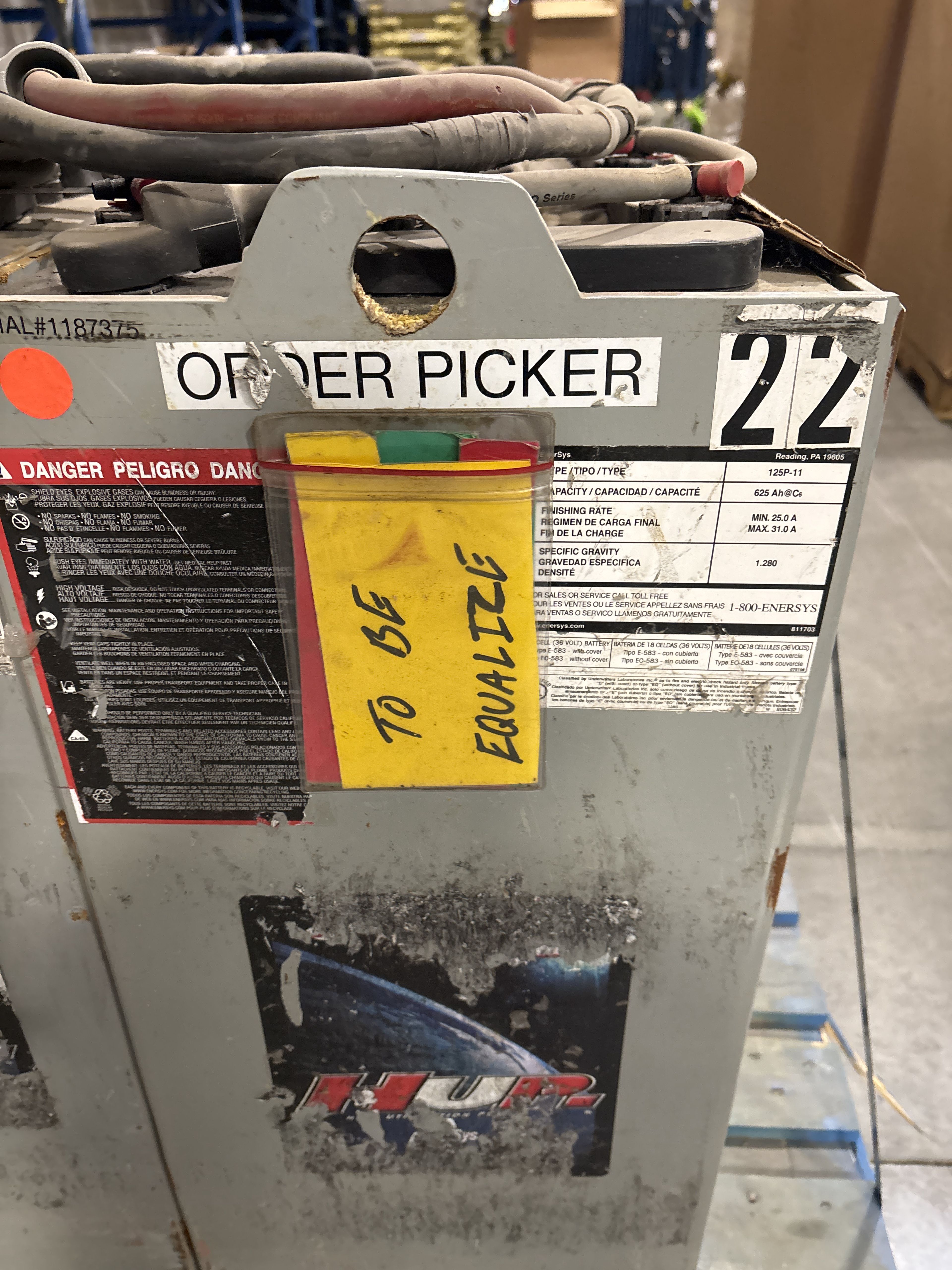 36 Volt Enersys Battery - Document 2