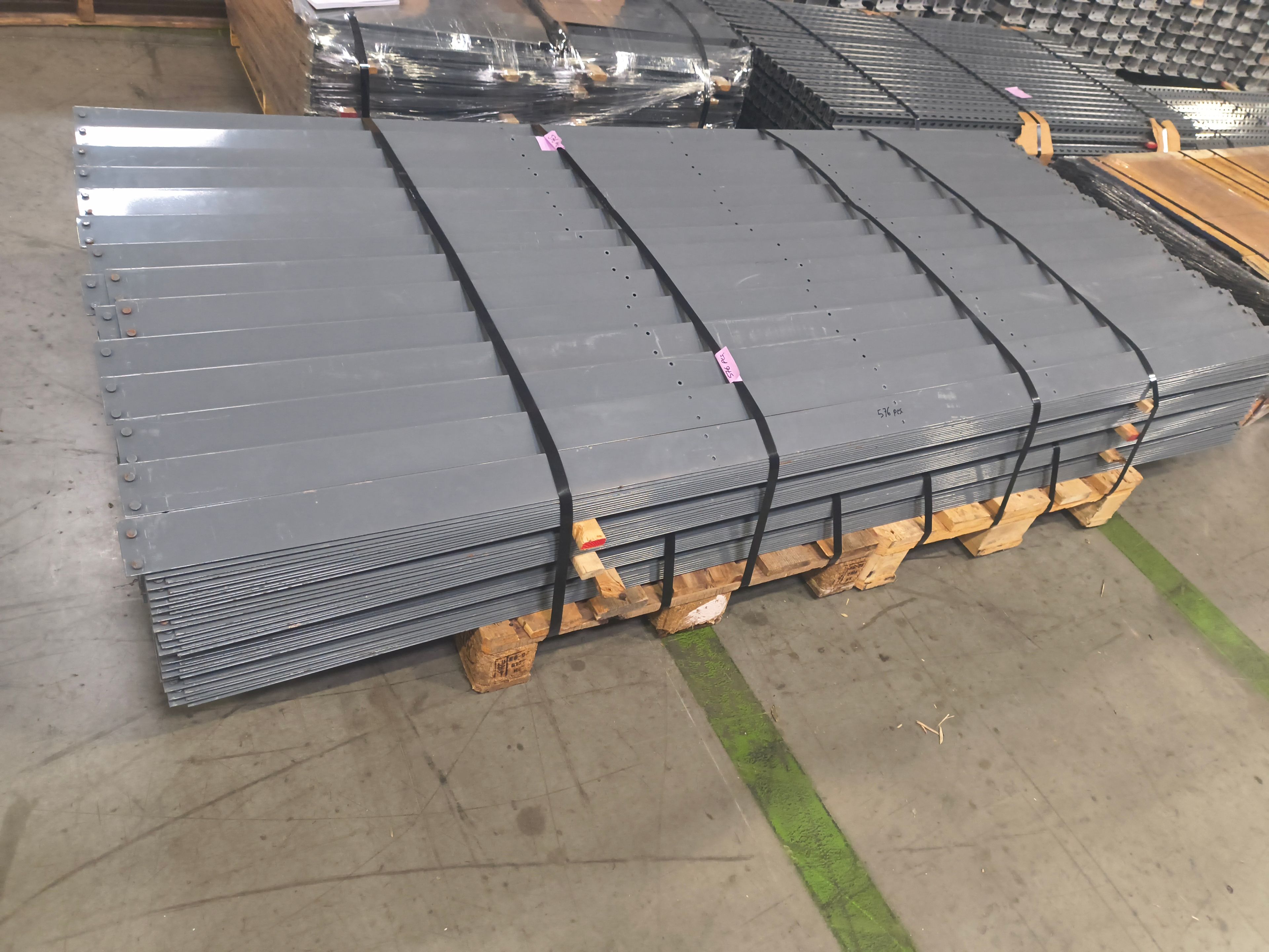 Rivet Shelving (Top, Bottom and Middle) Beam - 96" x 2 3/4"
