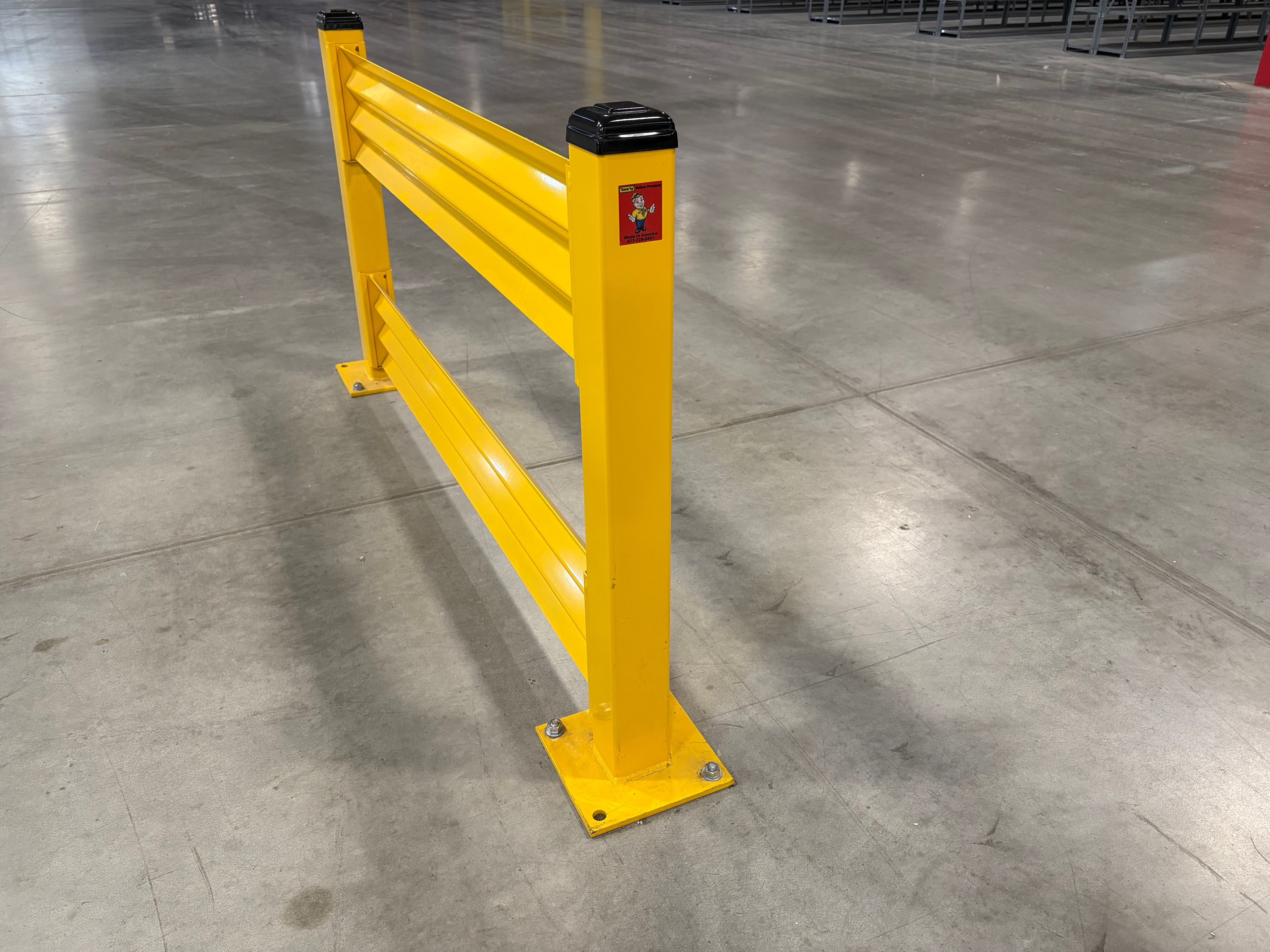 Guardrail Post - Double High "Save"ty - 4" x 4" x 42" - Slotted (No Bolt)