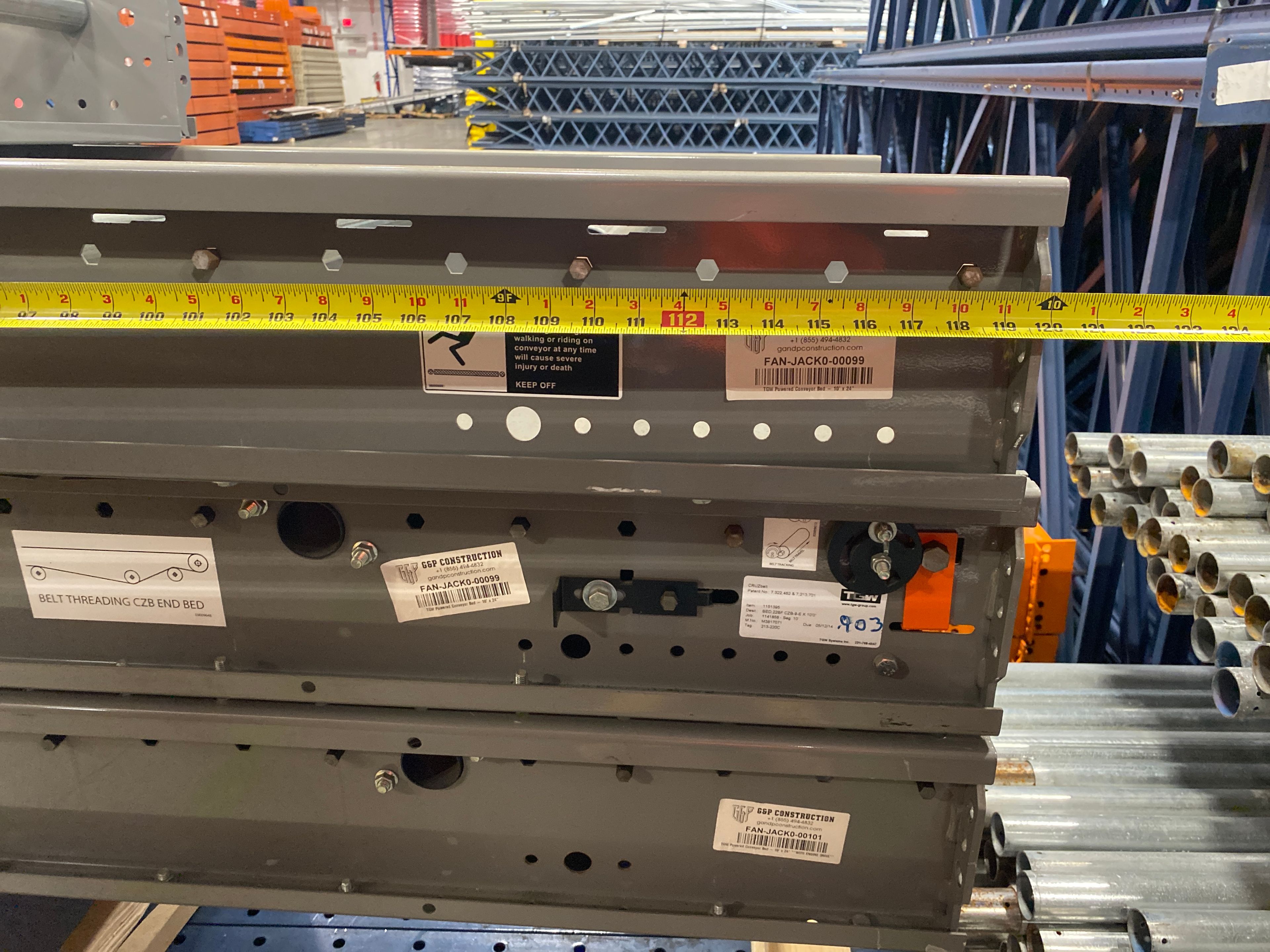 TGW Powered Conveyor Bed - 10' - Document 2