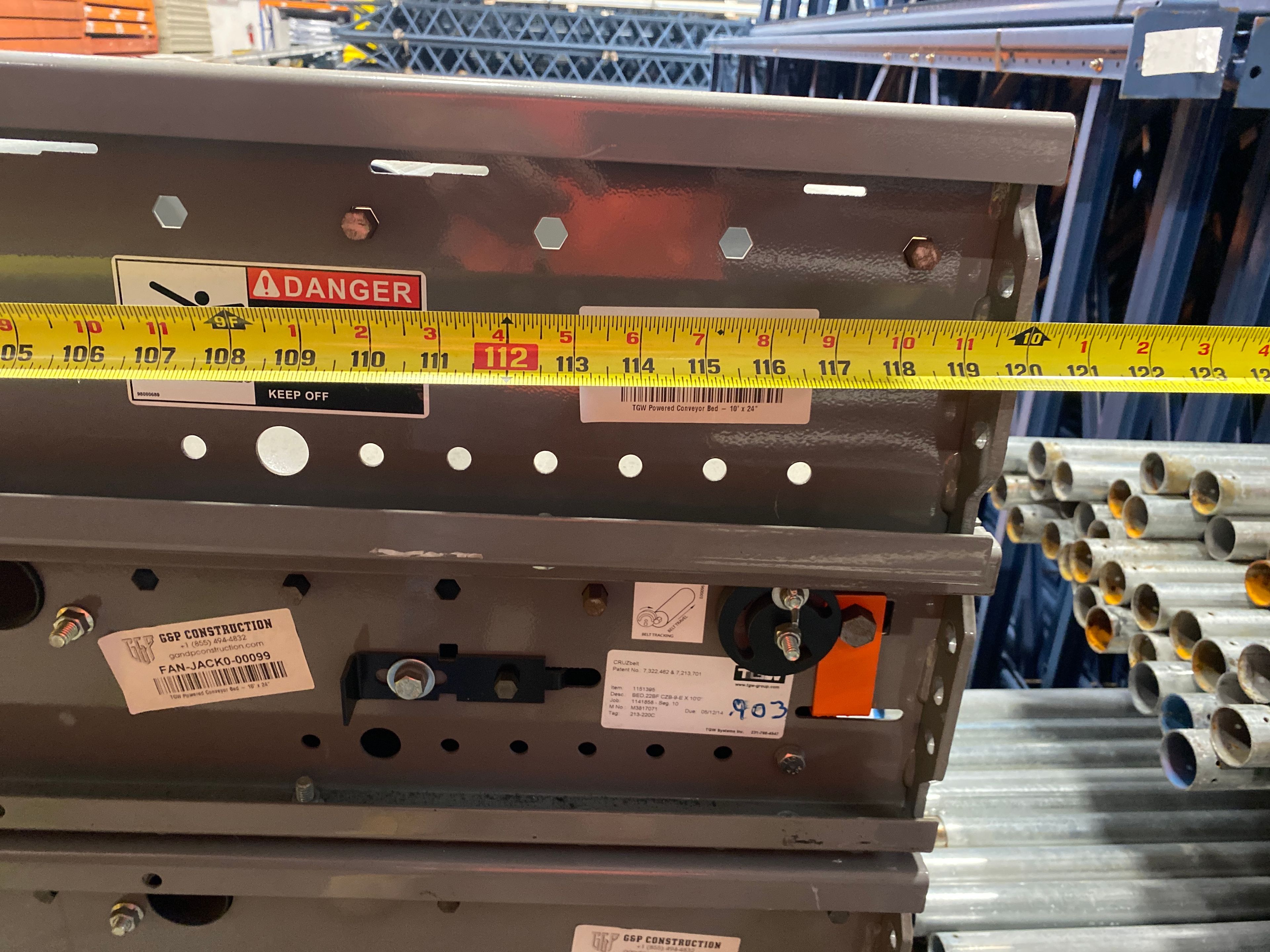 TGW Powered Conveyor Bed - 4' - Document 5