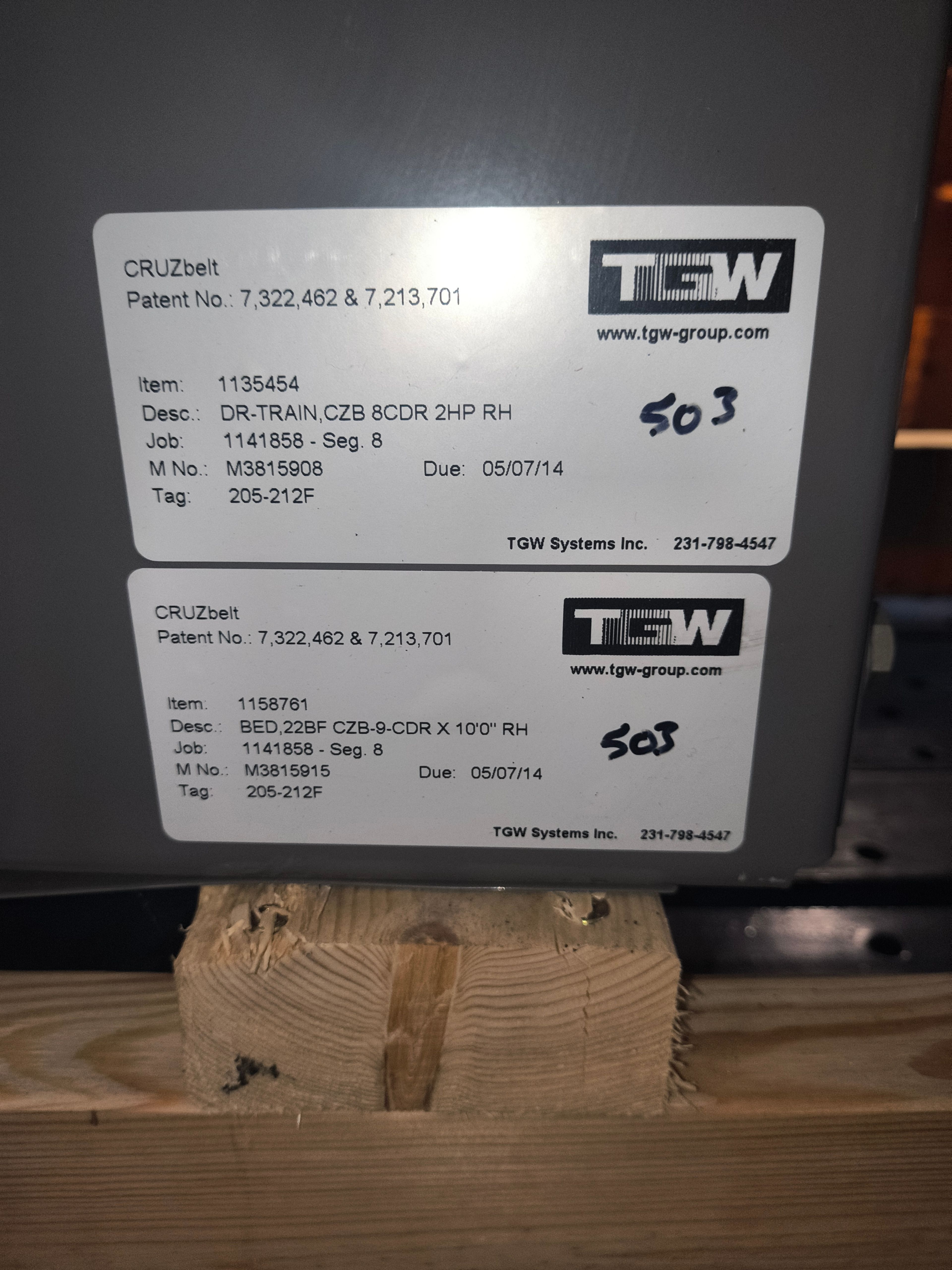 TGW Powered Conveyor Bed - 10' - Document 5