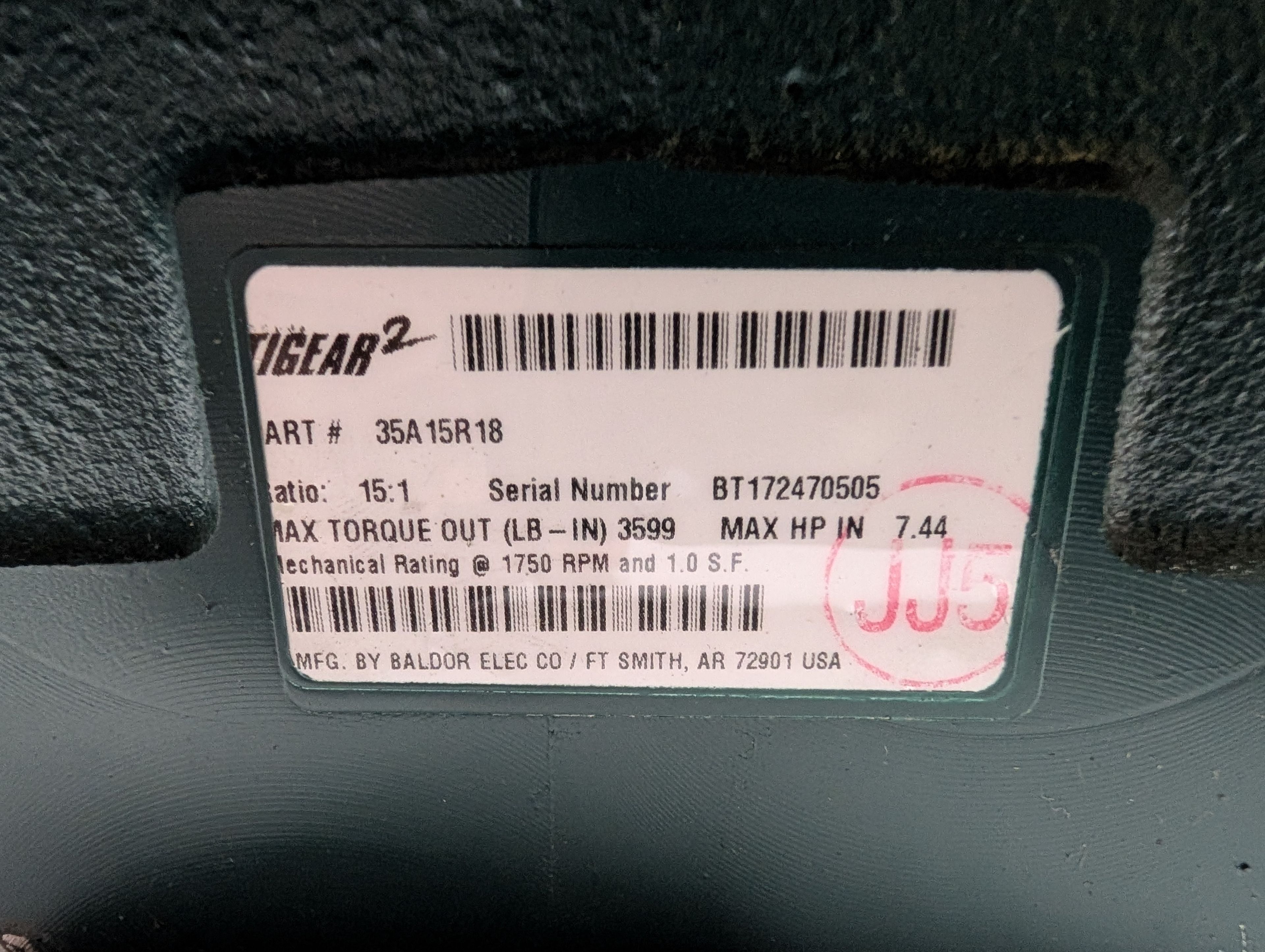 Dodge Tigear - 15:1 Gear Reducer - 35A15R18 - Document 4