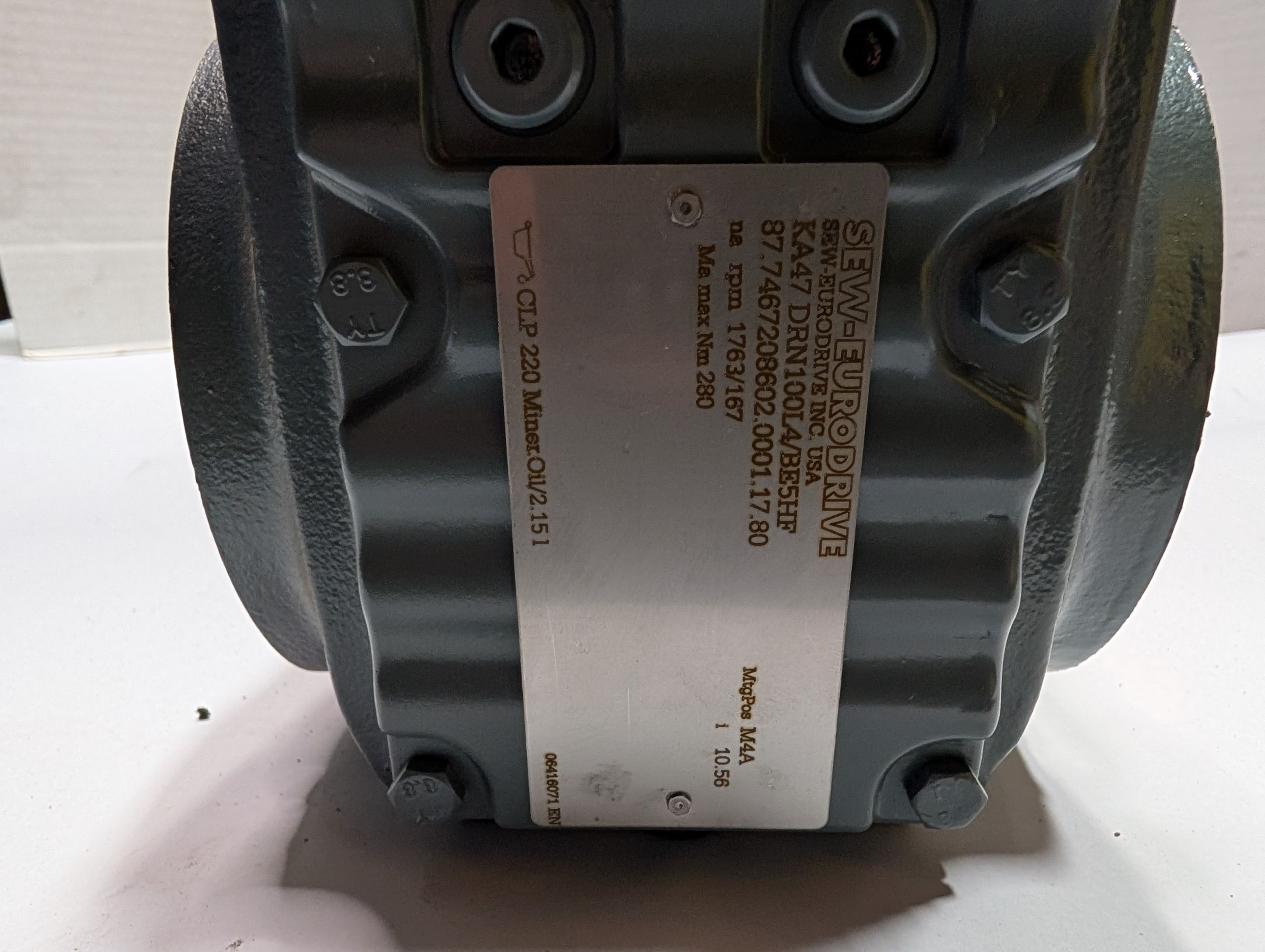 Sew-Eur5HFodrive - 4 HP Electric Motor - KA47 DRN100L4/BE - Document 6