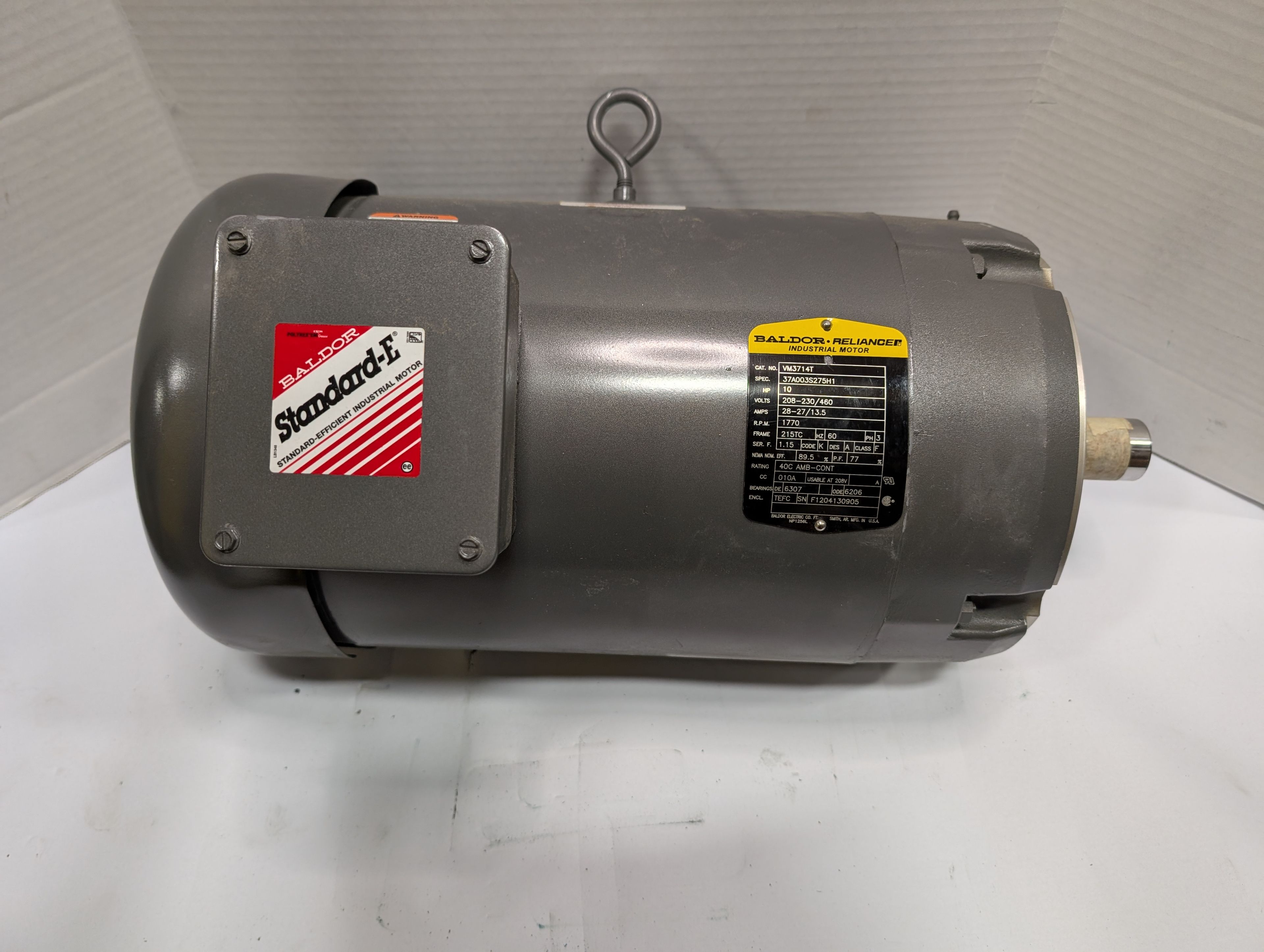 Baldor Reliance - 10 HP Electric Motor - VM3714T