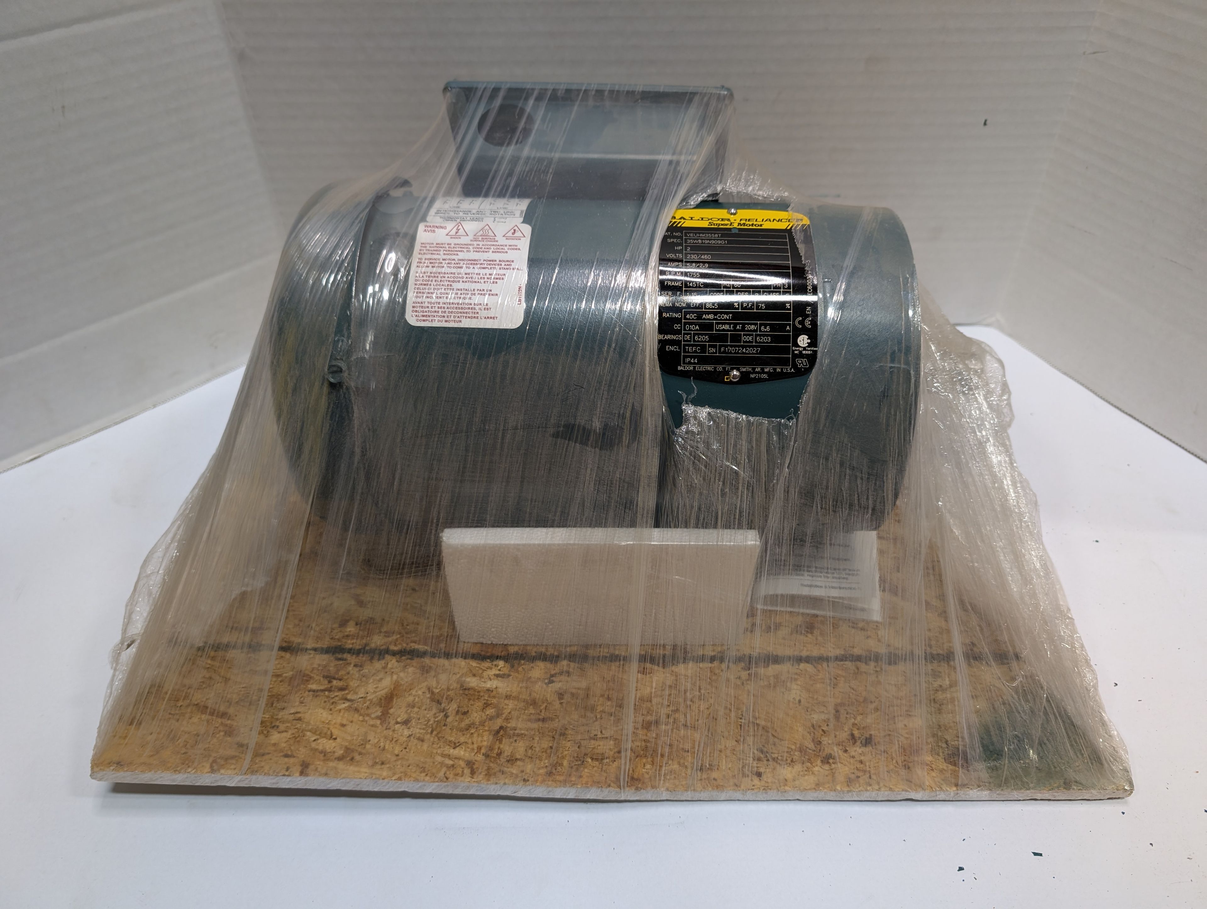 Baldor Reliance - 2 HP Electric Motor - VEUHM3558T