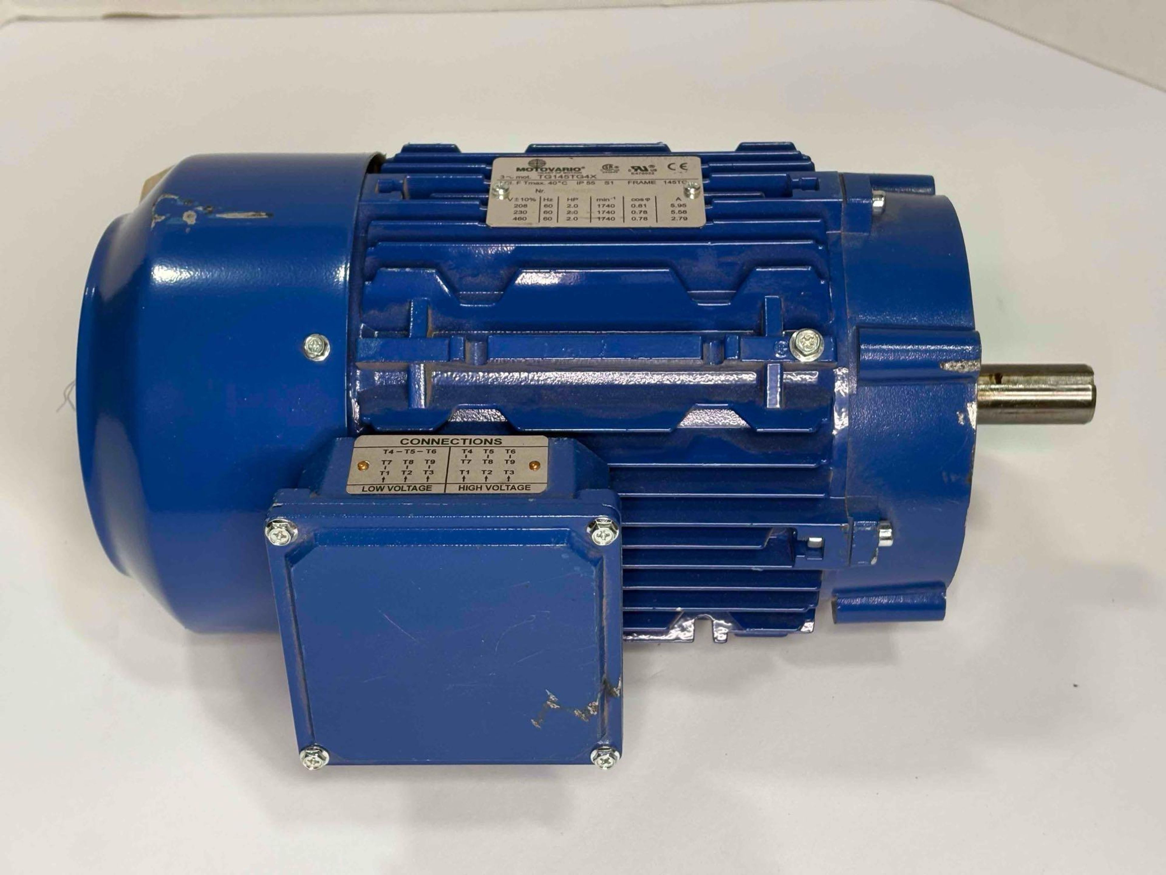 Motovario - 1 HP Electric Motor - TG143TE4 - Document 4