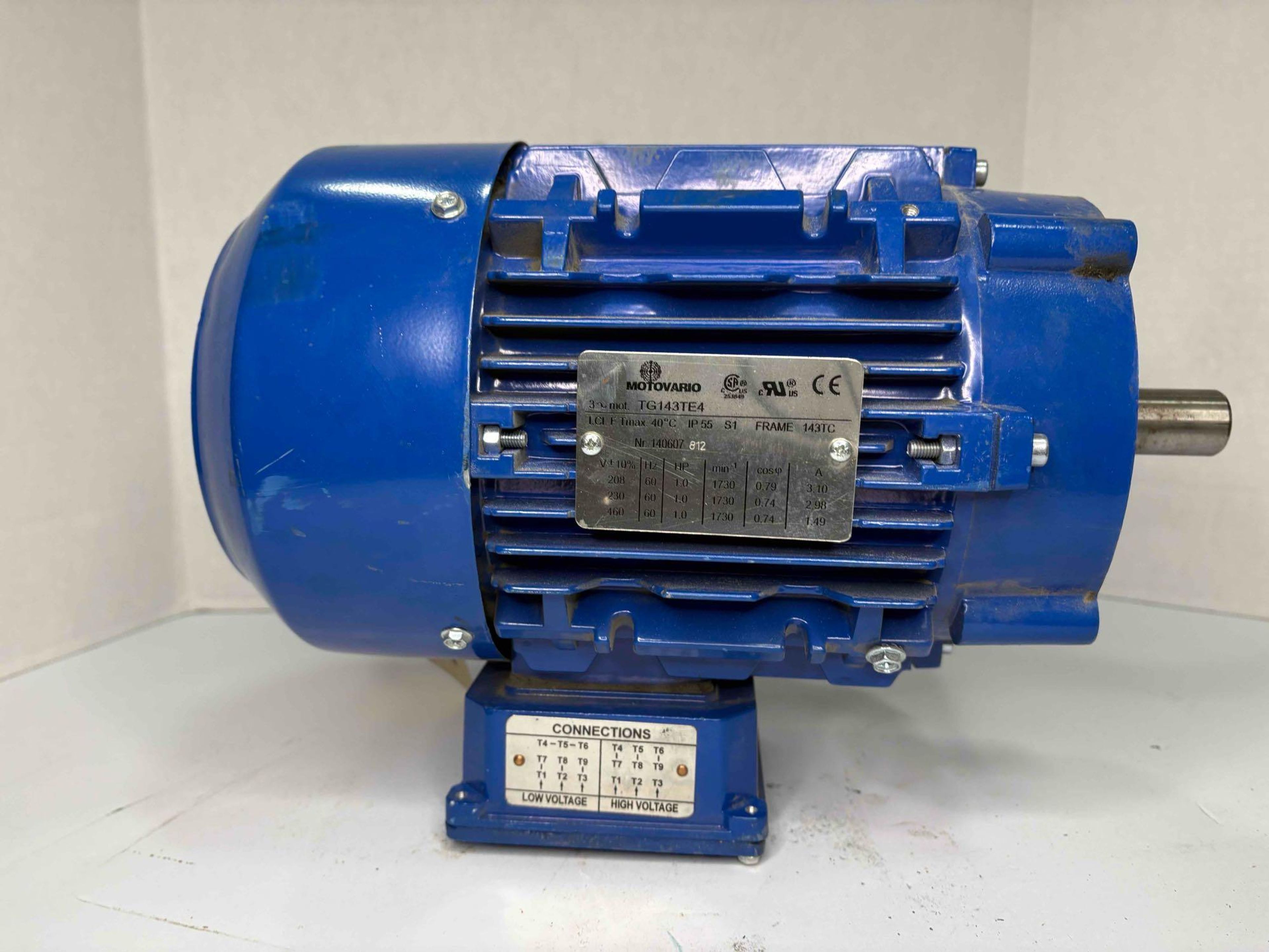 Motovario - 1 HP Electric Motor - TG143TE4