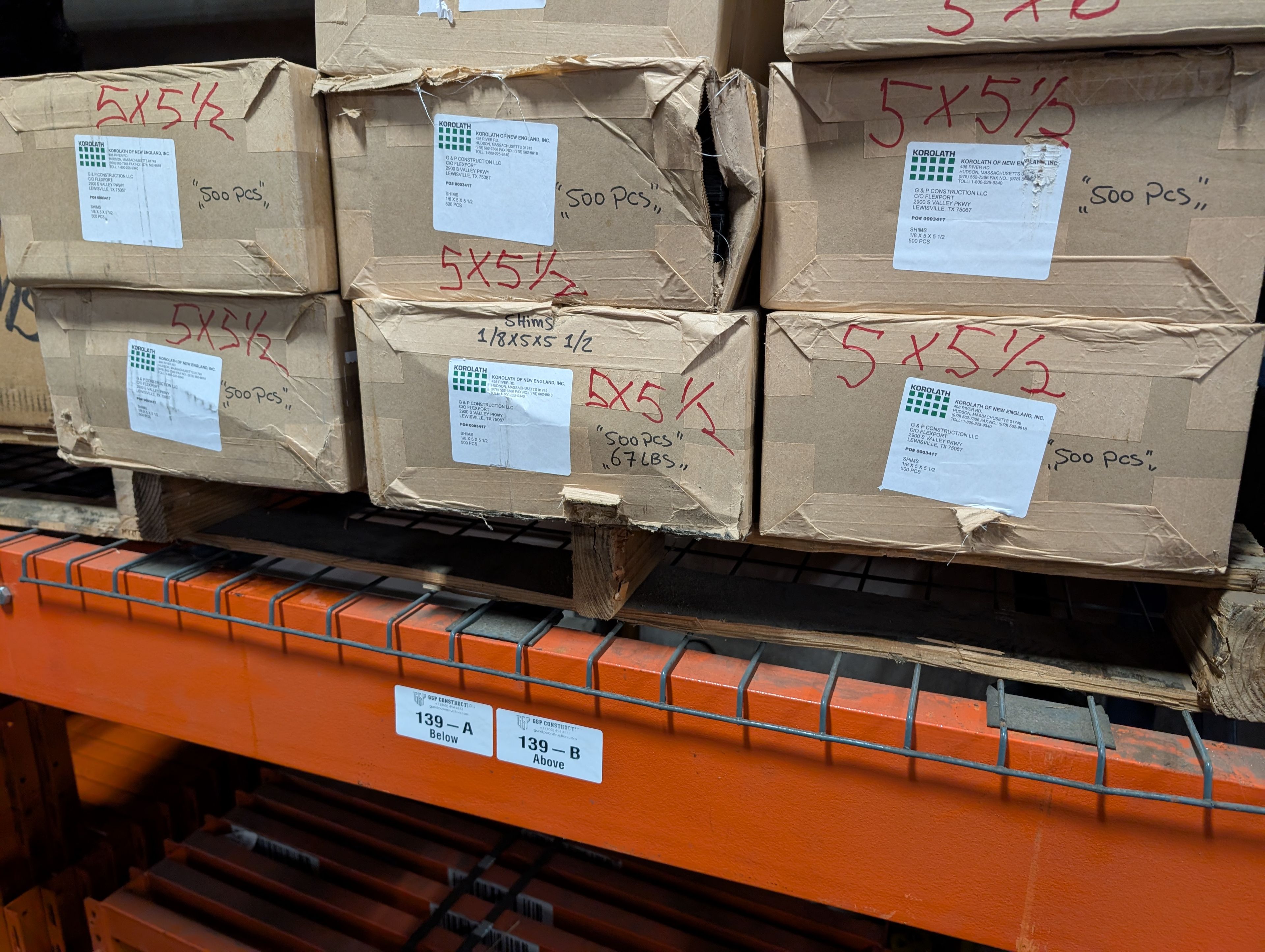 Korolath Shims - 5" x 5 x 1/2"  - Document 2