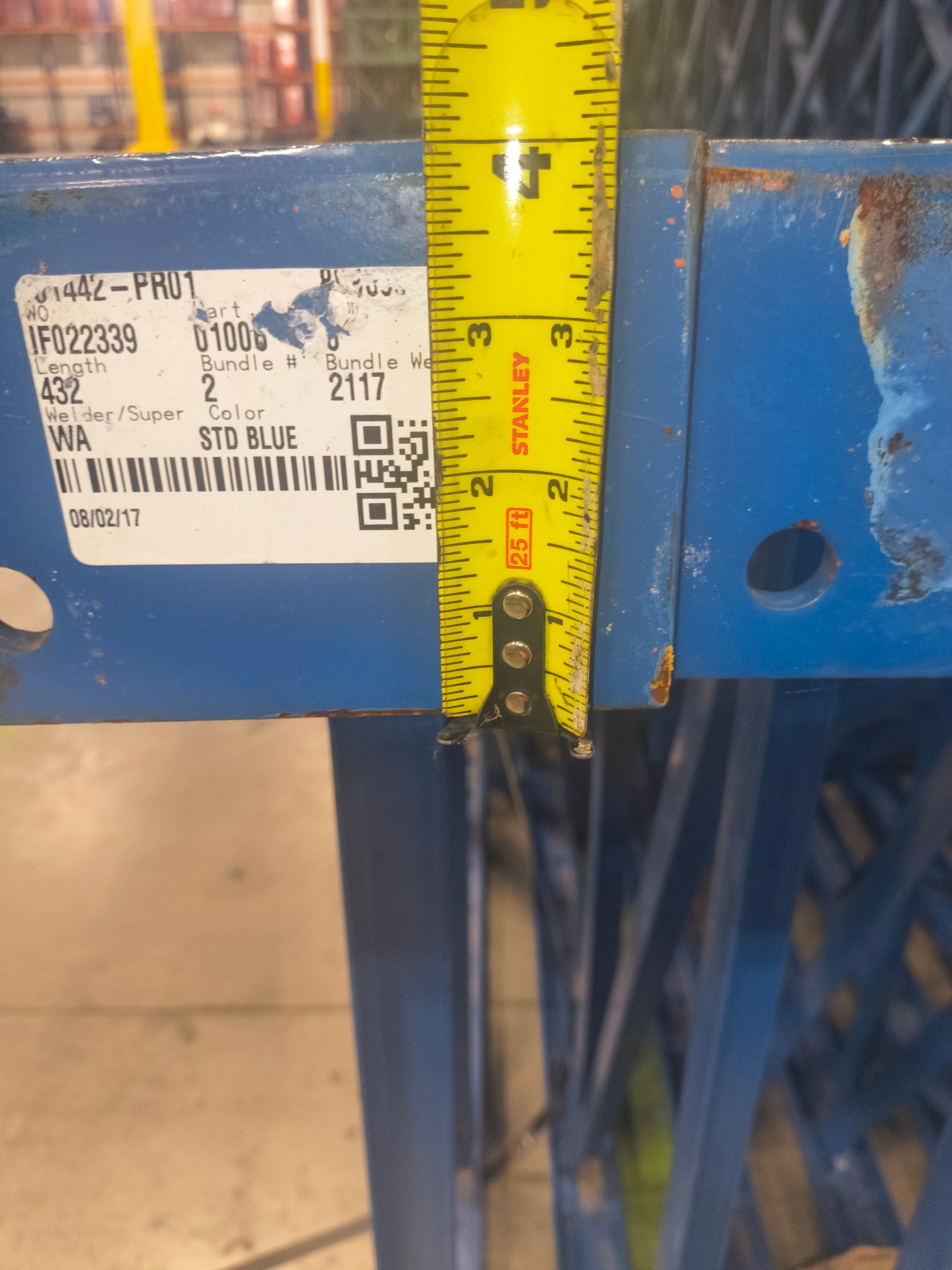 Upright Frame - 42" x 36' - Structural - Document 8