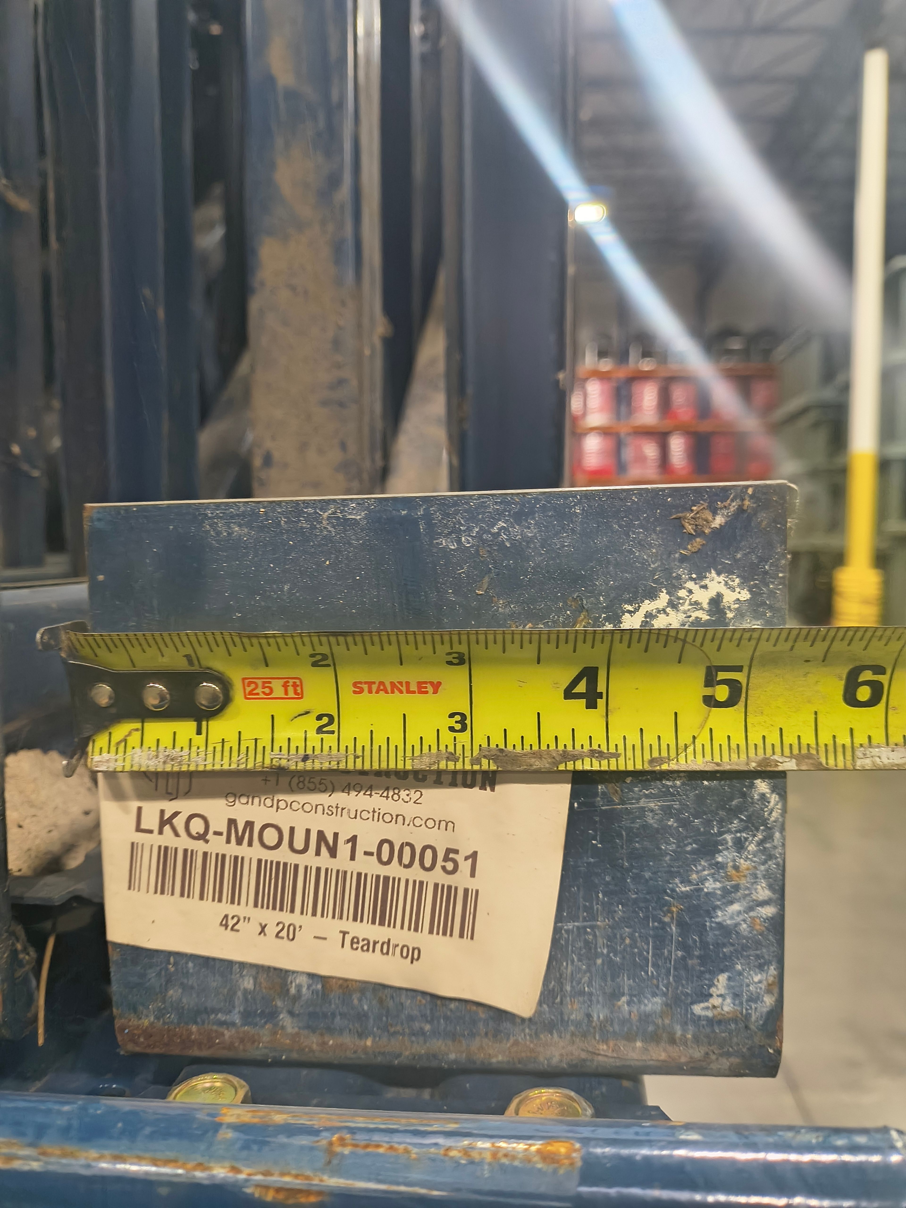 Upright Frame - 40" x 20' - Teardrop - Document 4