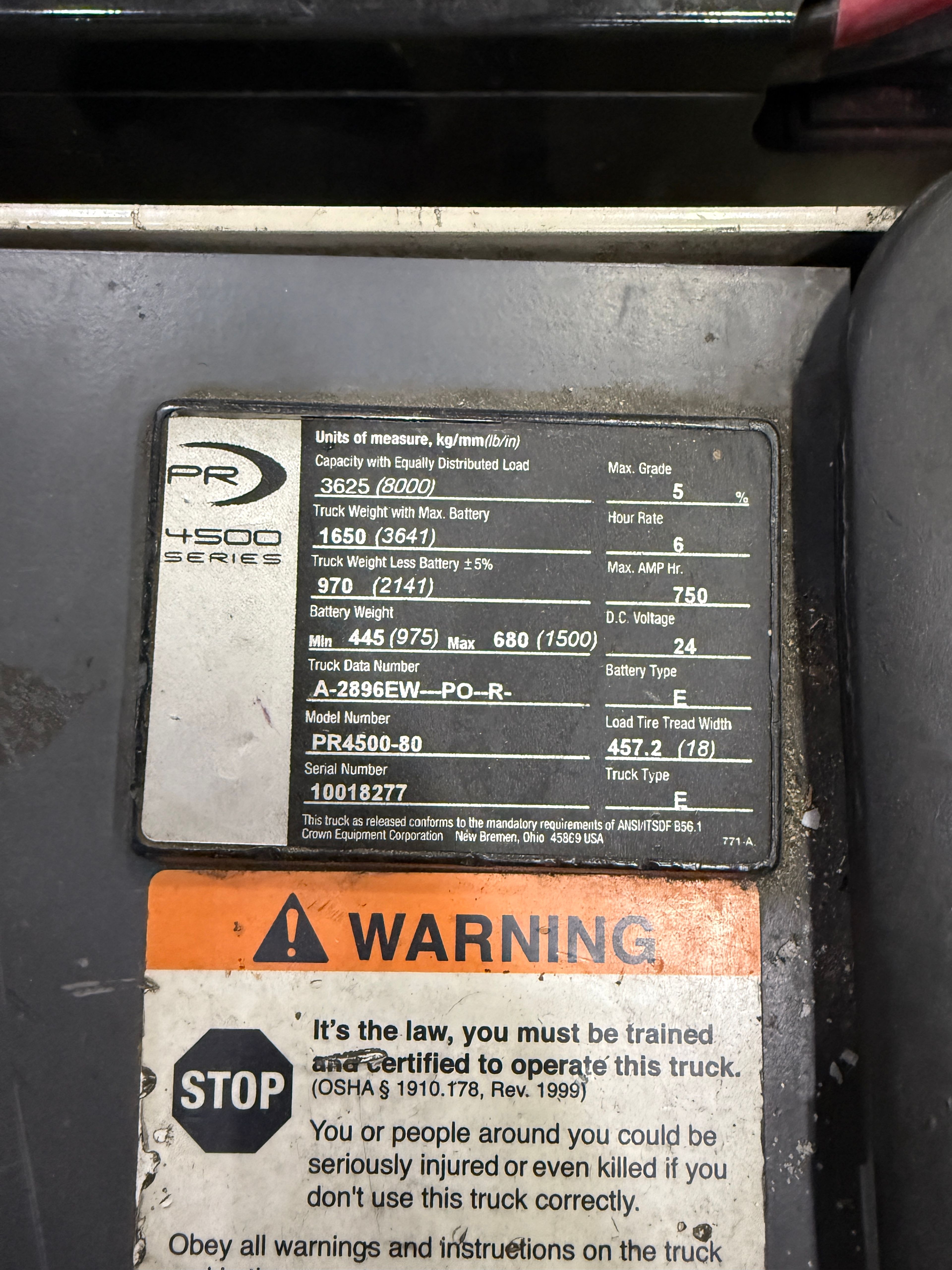 Crown Double Walkie Rider - Model PR-4500-80 - Document 7