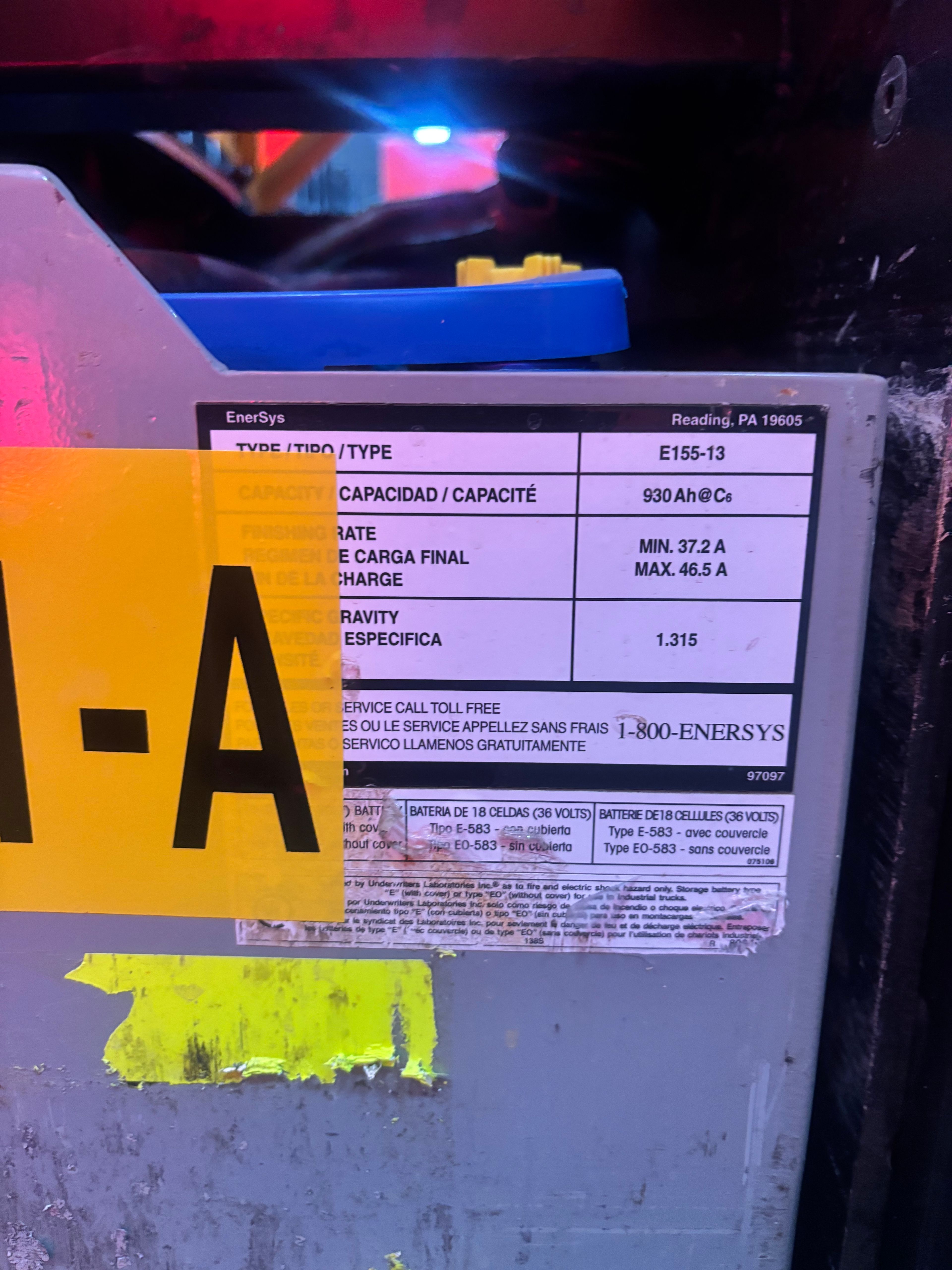 36 Volt Battery - Enersys - Document 3