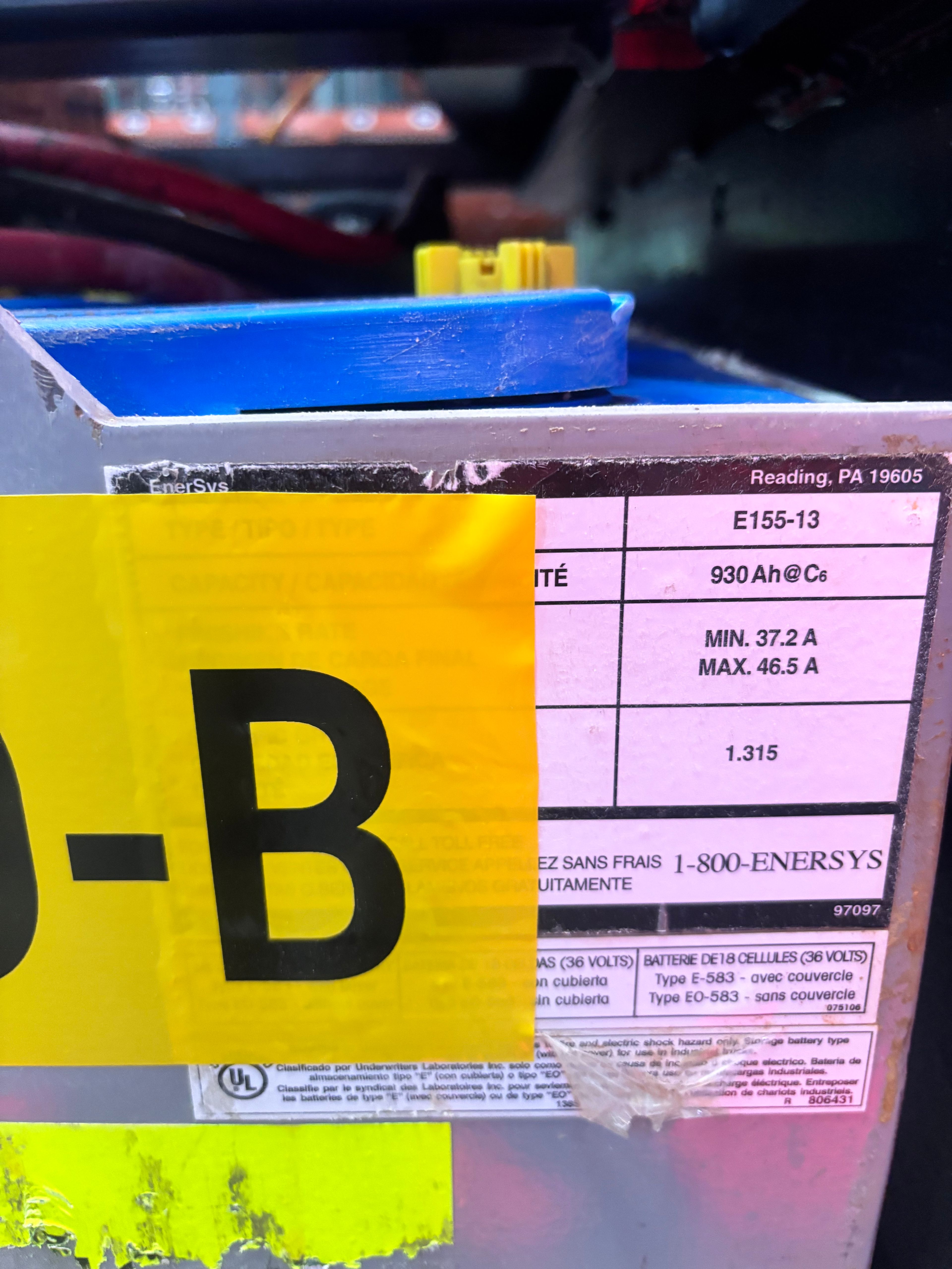 36 Volt Battery - Enersys - Document 3