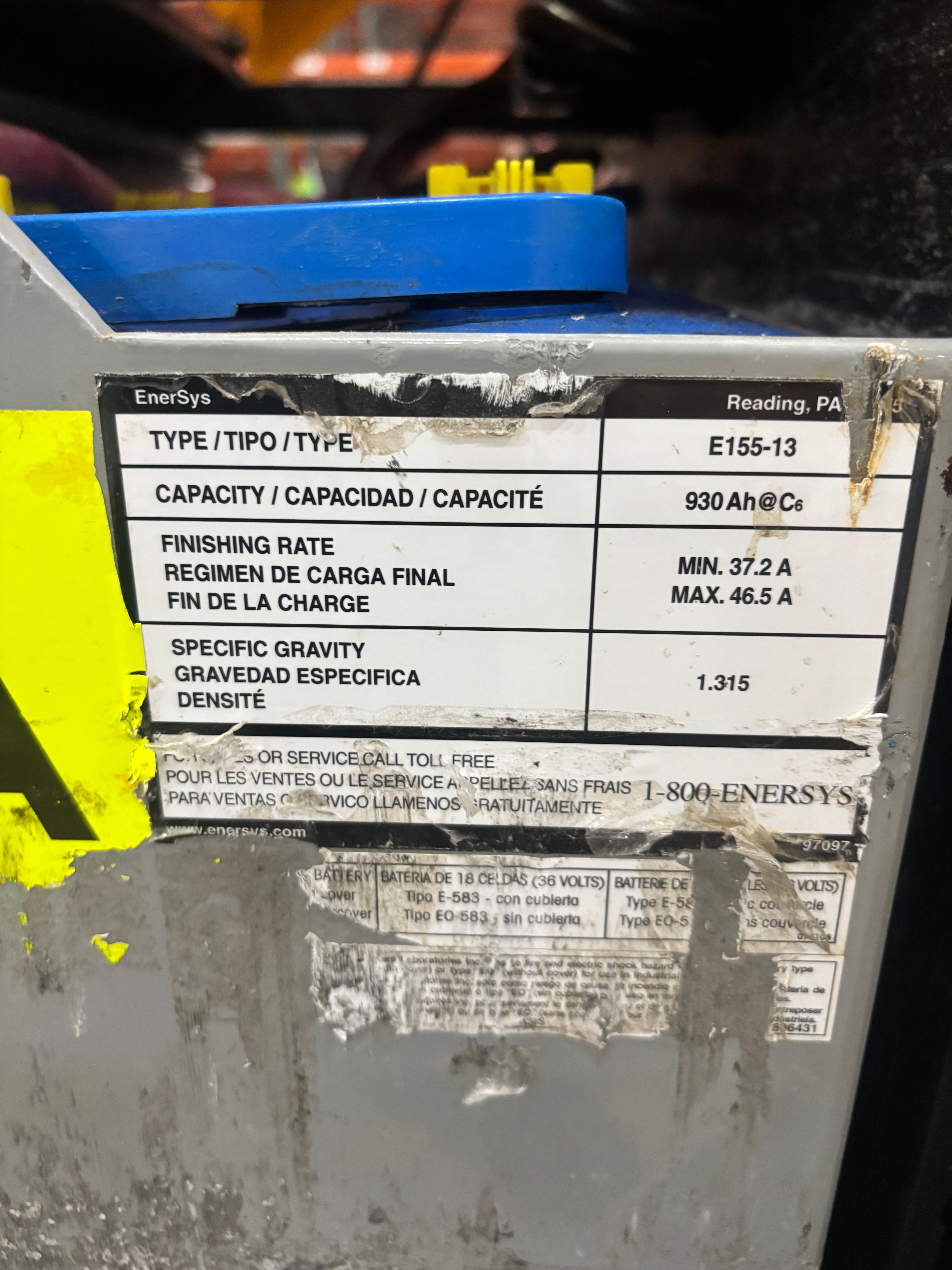 36 Volt Battery - Enersys - Document 3