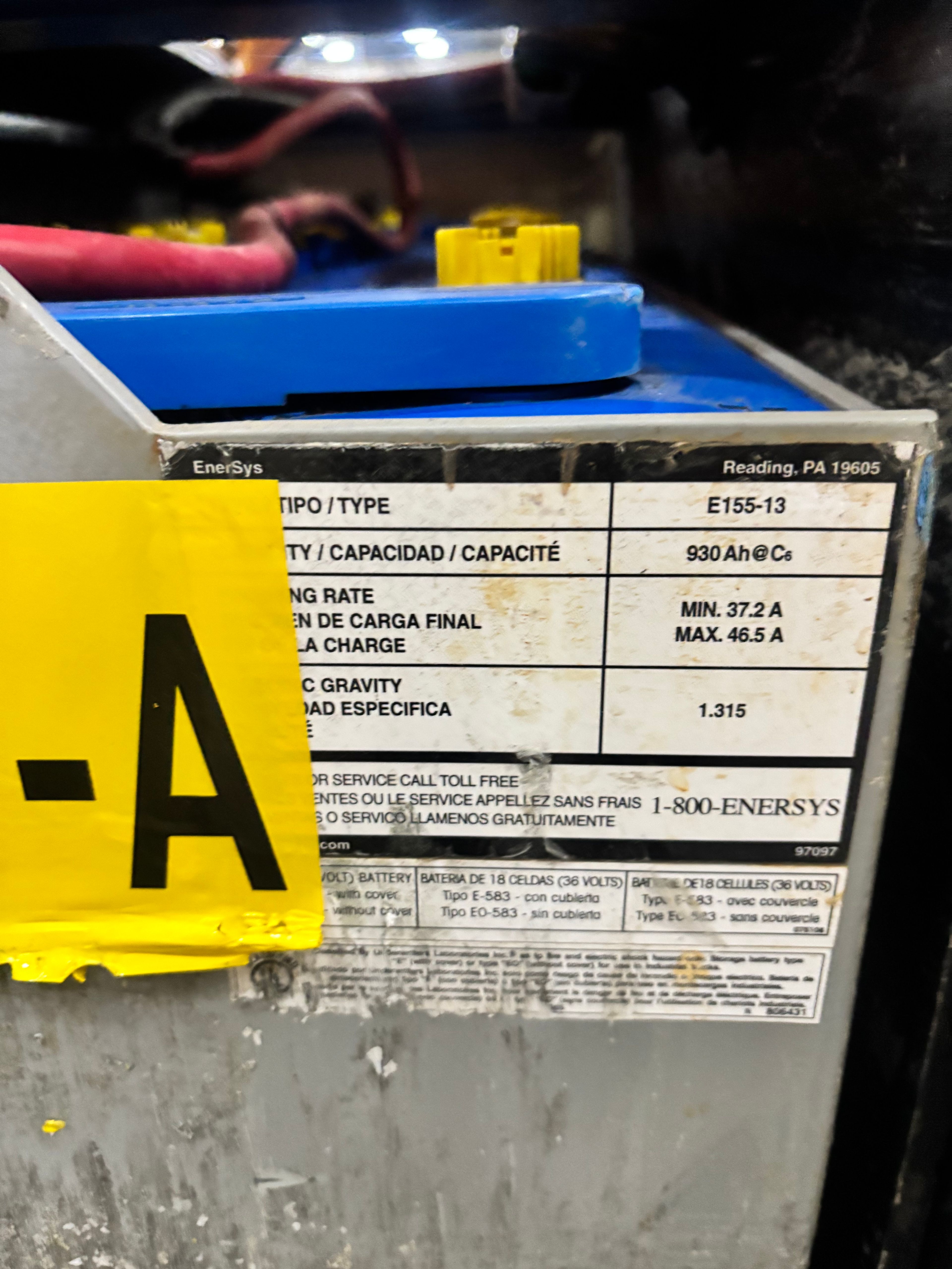 36 Volt Battery - Enersys - Document 3