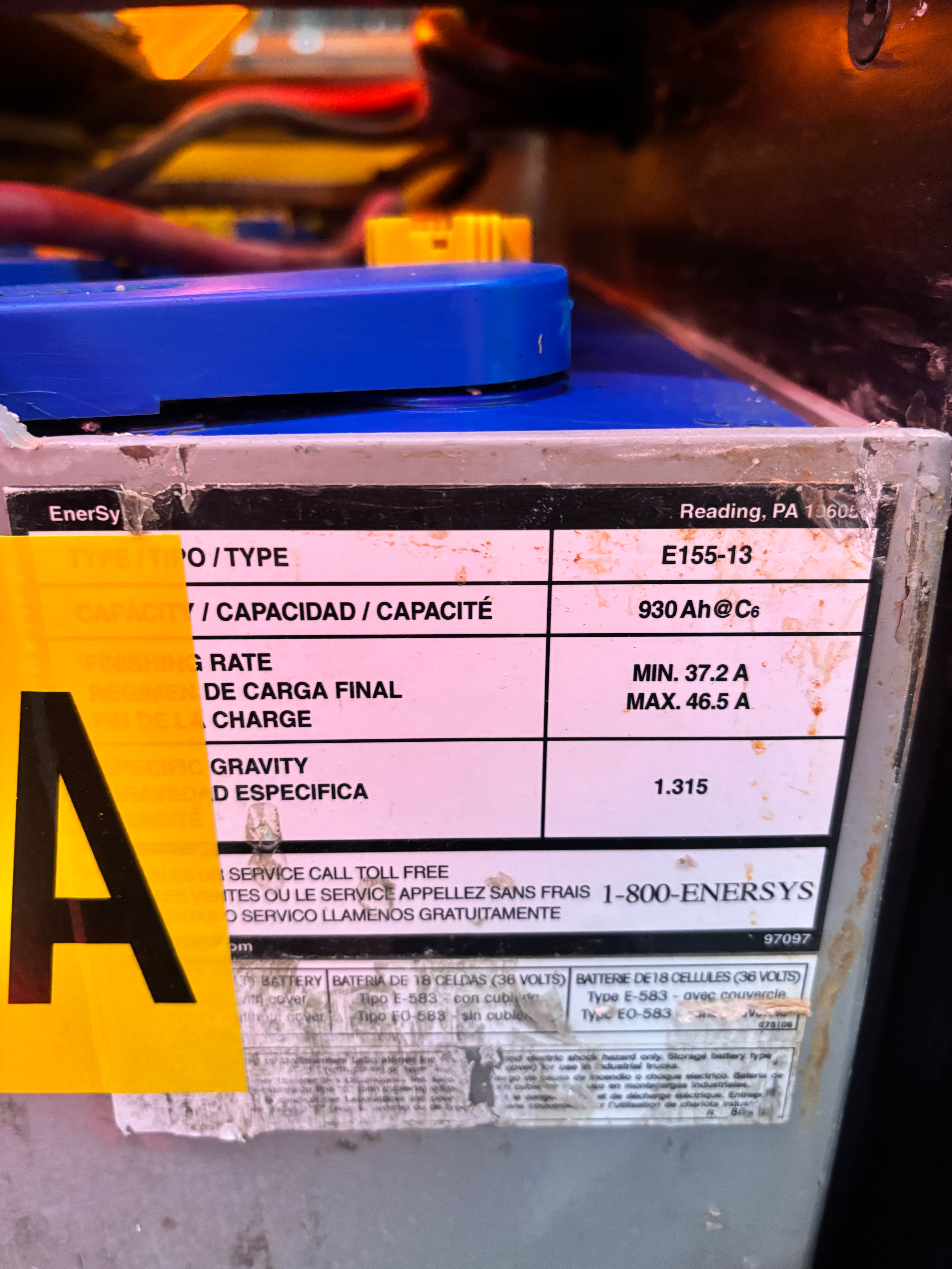 36 Volt Battery - Enersys - Document 3