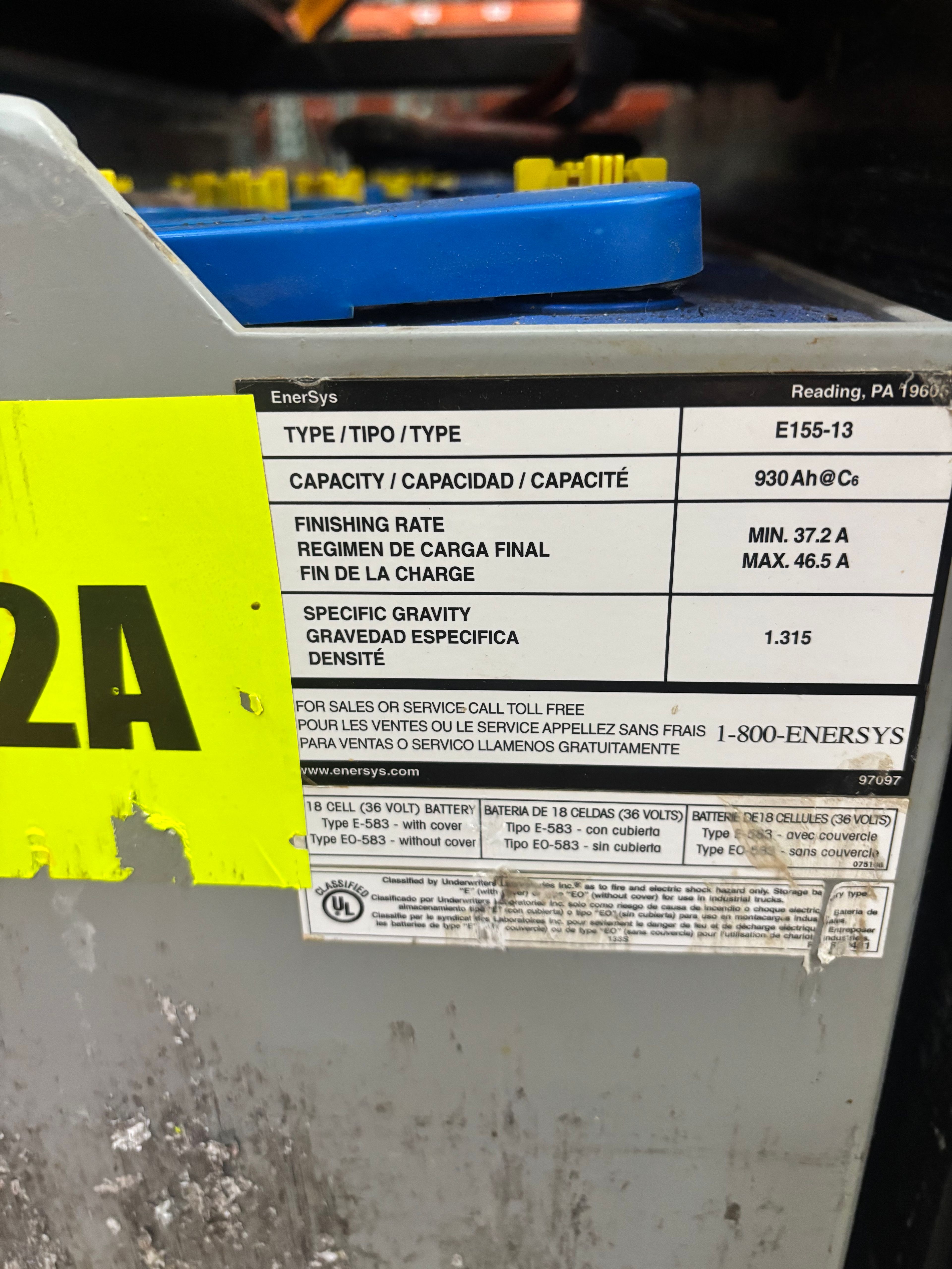 36 Volt Battery - Enersys - Document 3