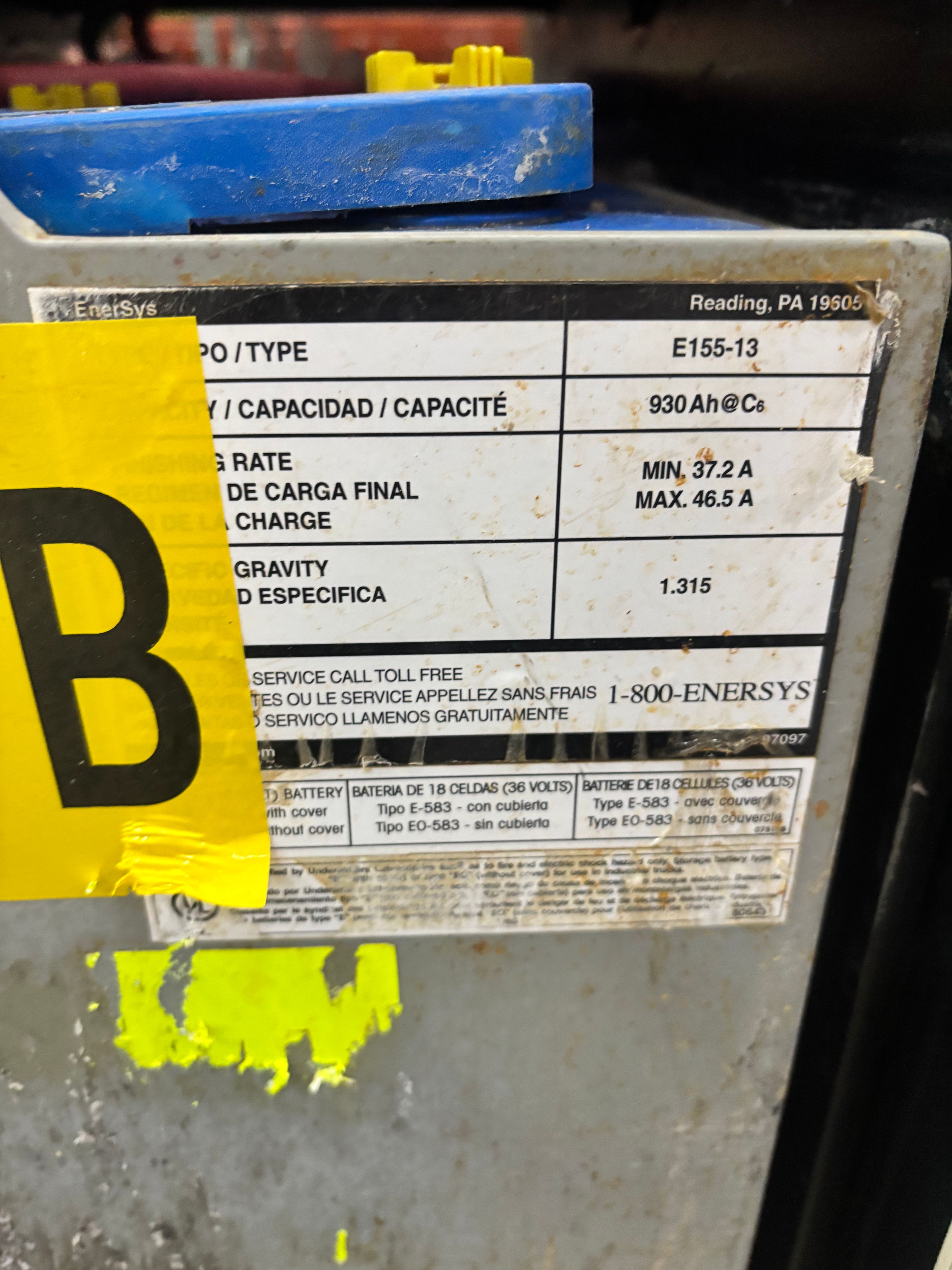 36 Volt Battery - Enersys - Document 3