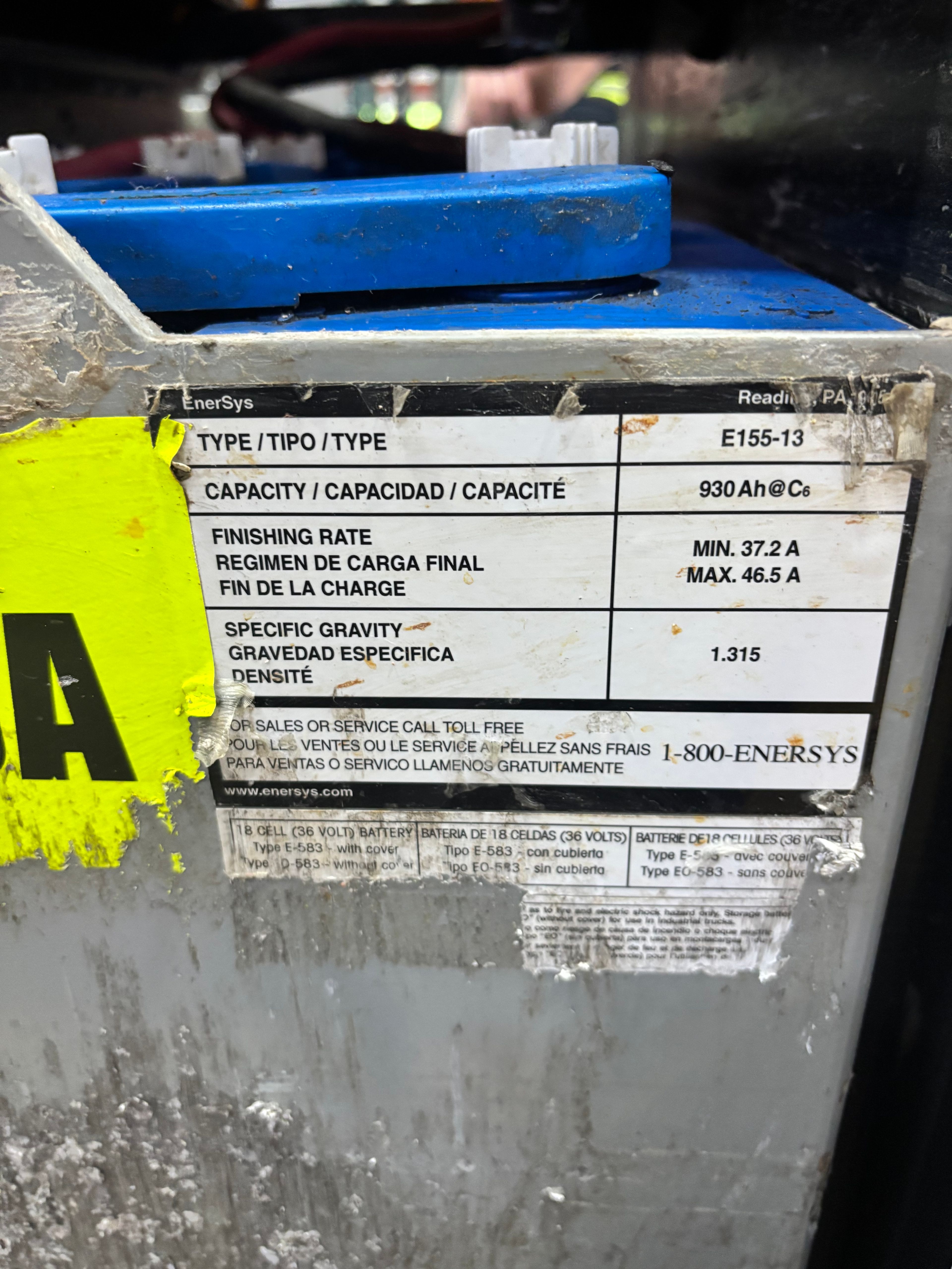 36 Volt Battery - Enersys - Document 3