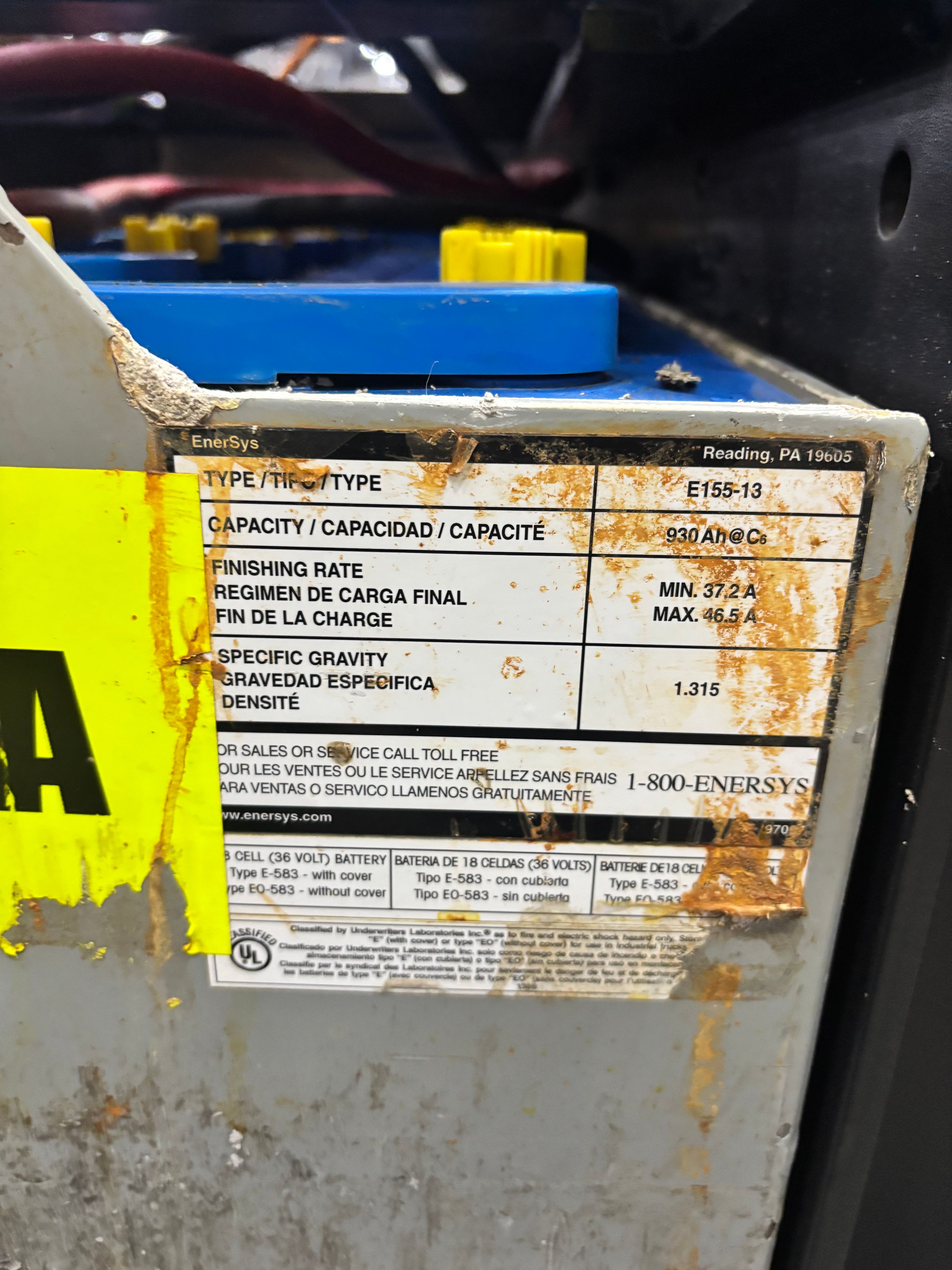 36 Volt Battery - Enersys - Document 3