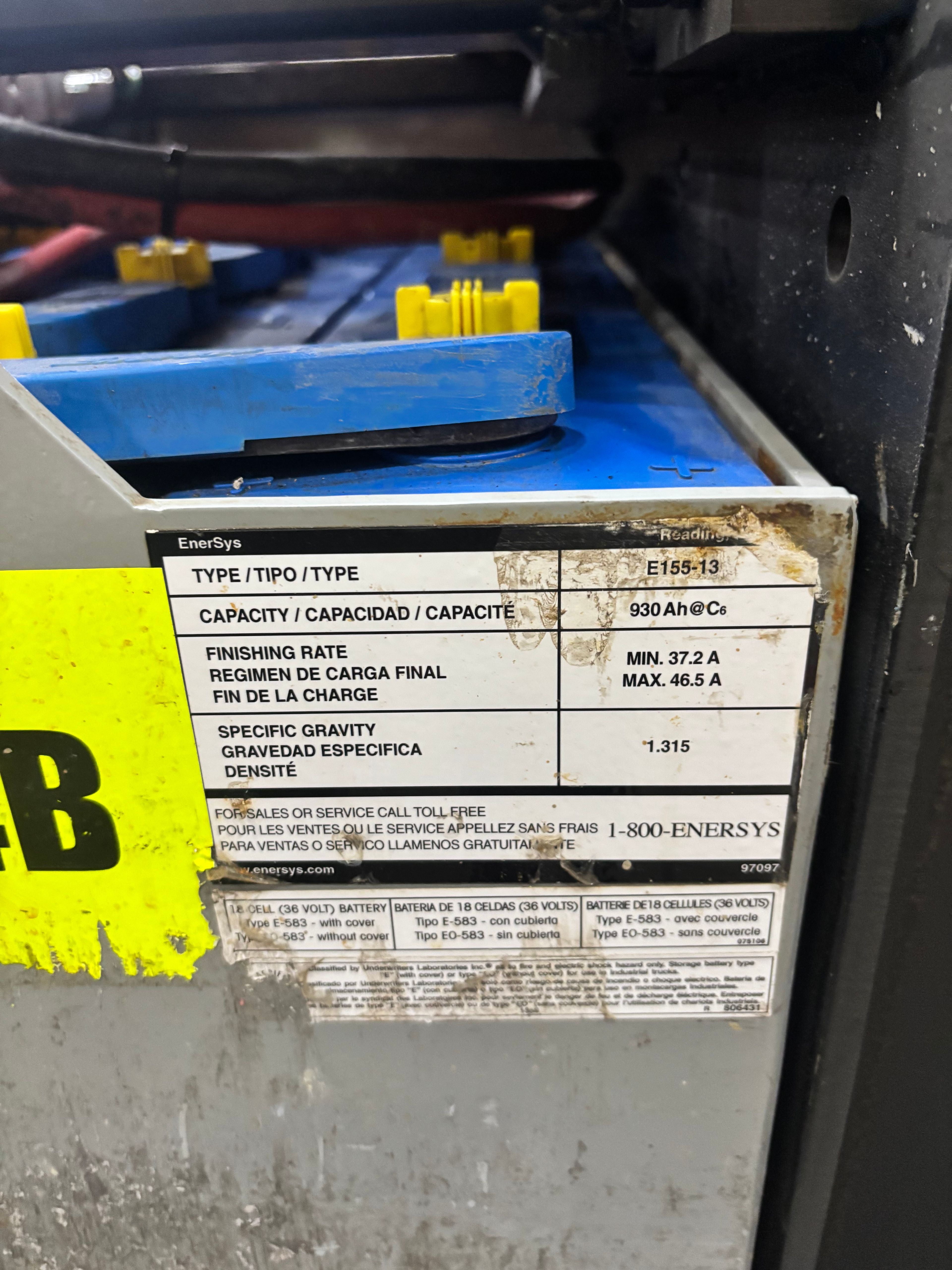 36 Volt Battery - Enersys - Document 3