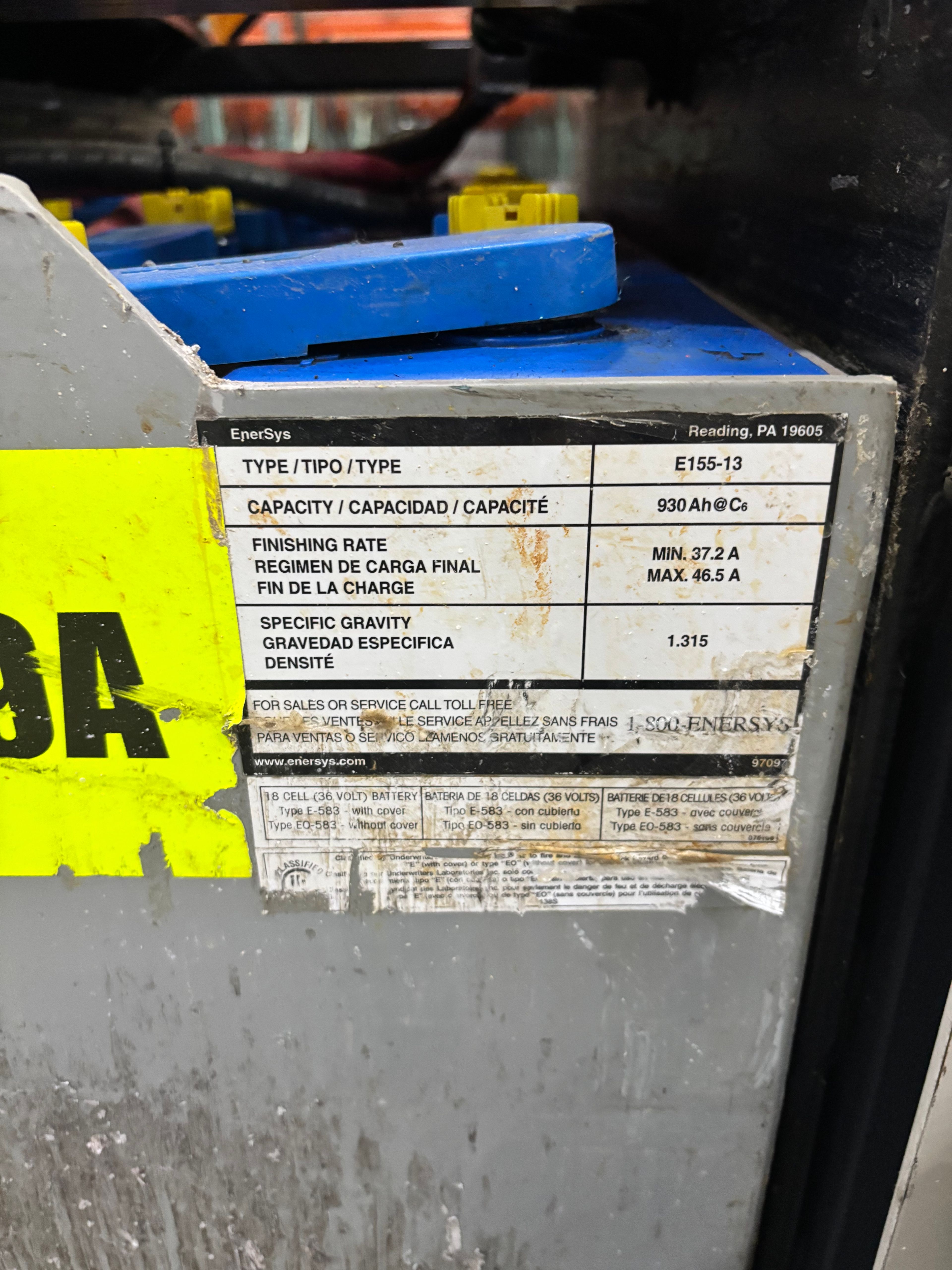 36 Volt Battery - Enersys - Document 3
