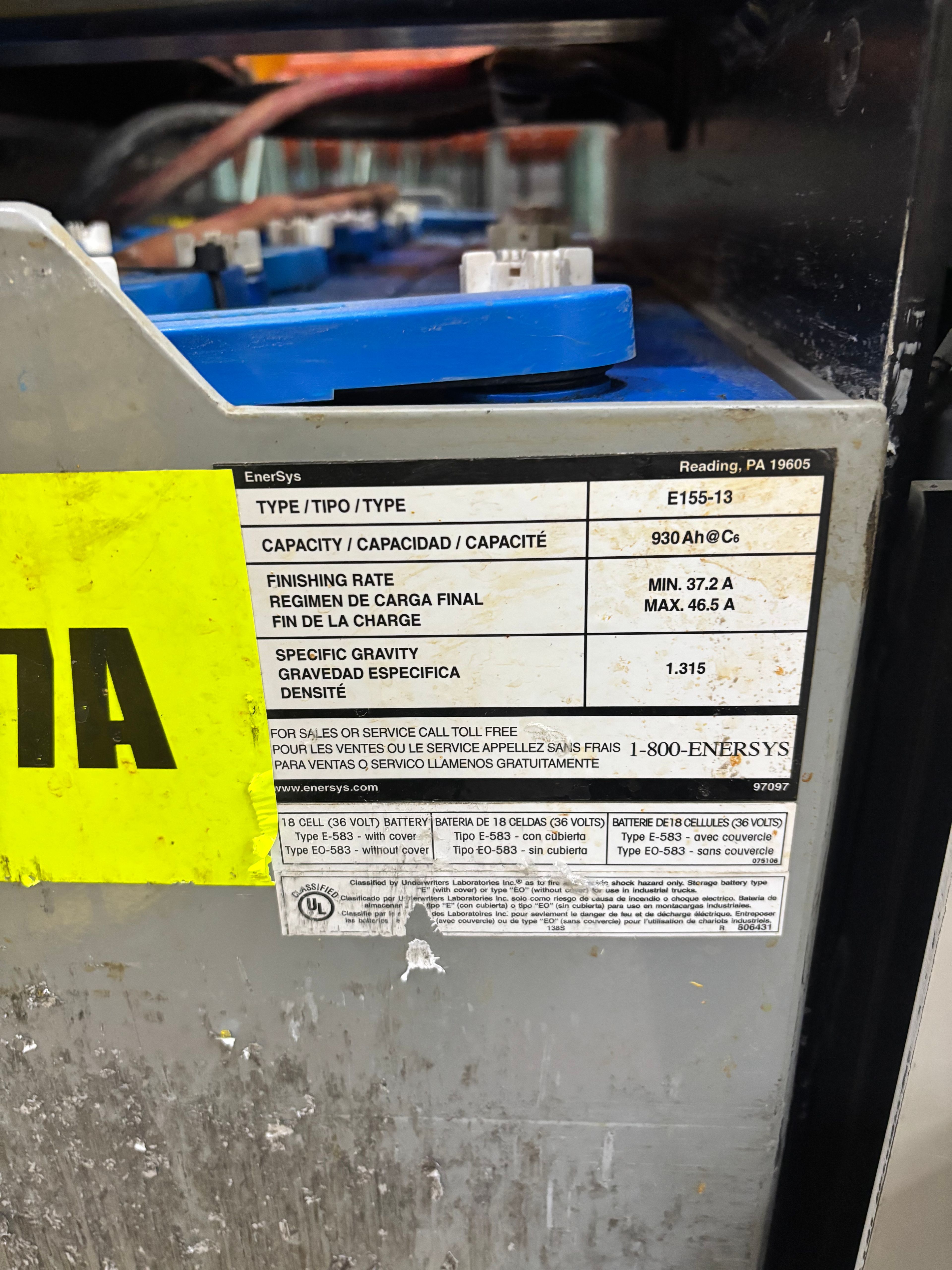 36 Volt Battery - Enersys - Document 3