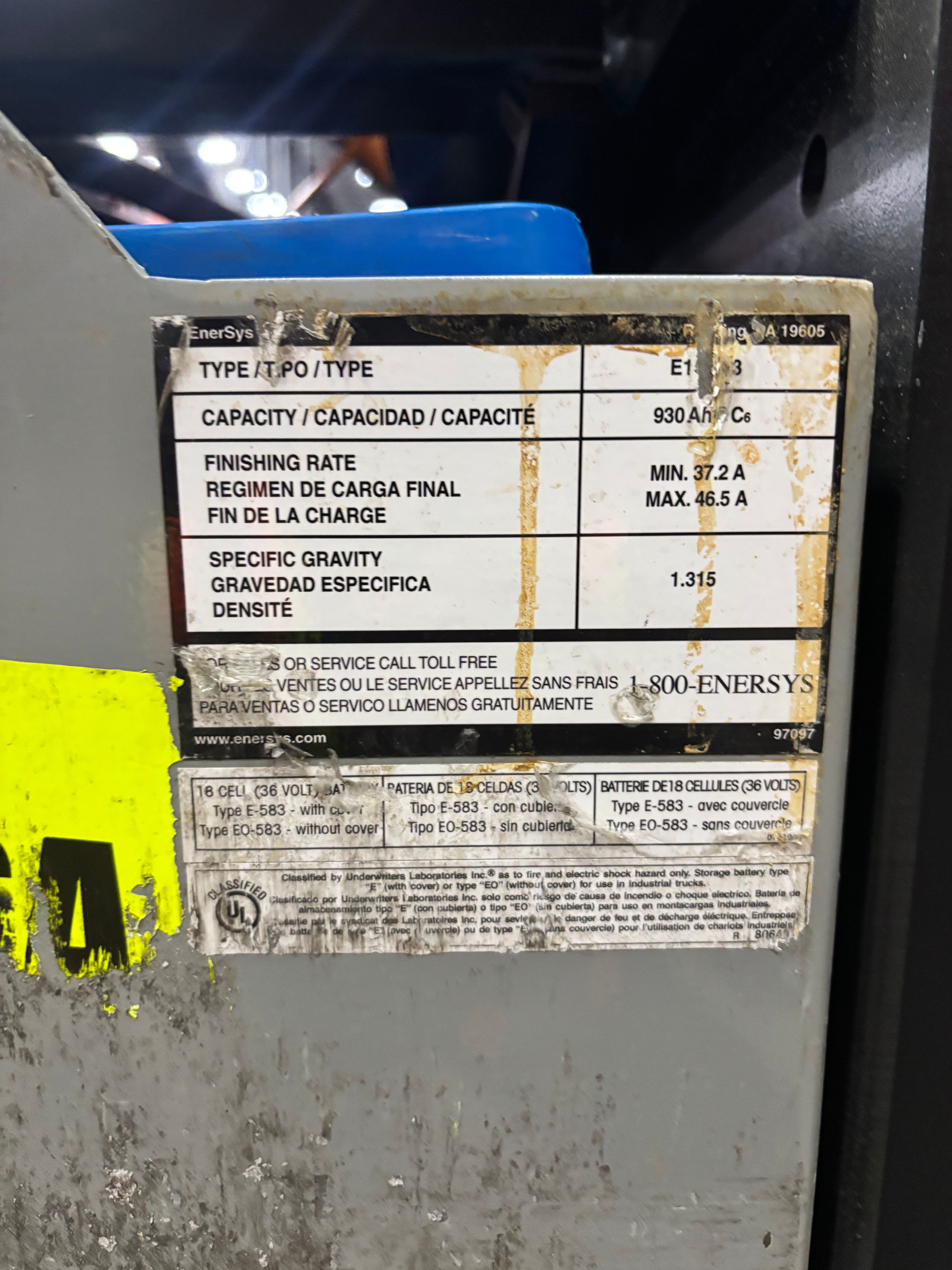 36 Volt Battery - Enersys - Document 3