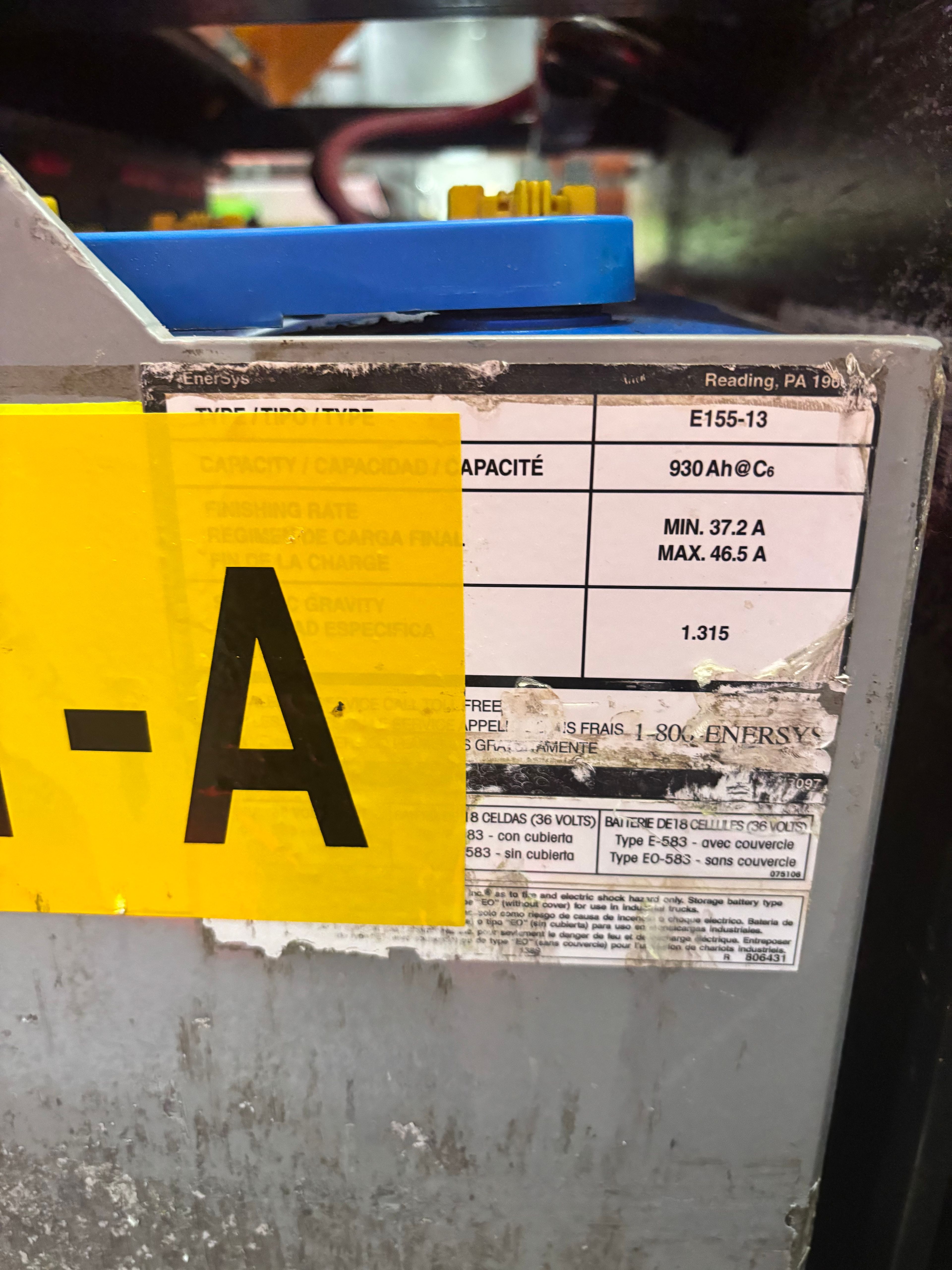 36 Volt Battery - Enersys - Document 3