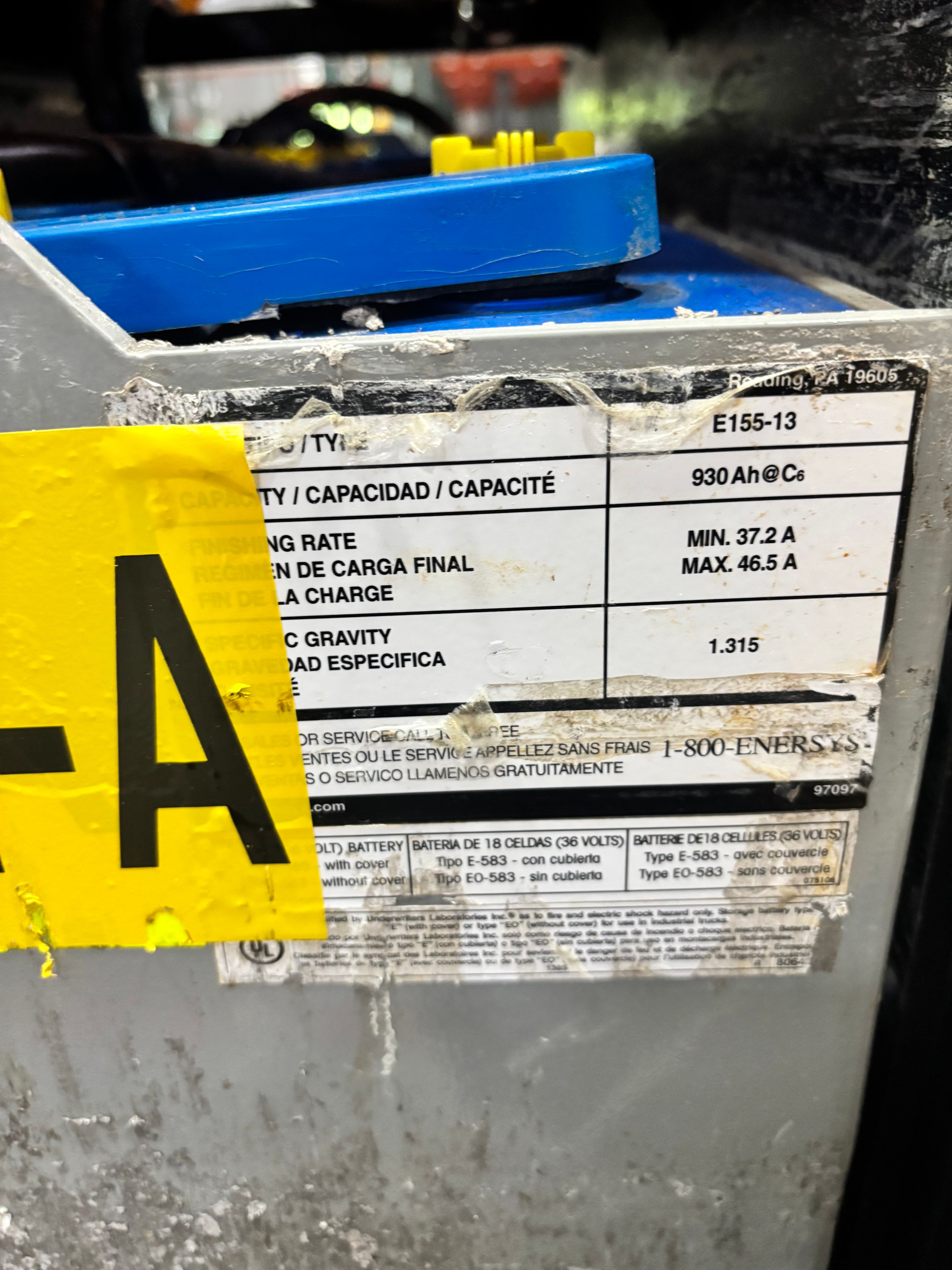 36 Volt Battery - Enersys - Document 3