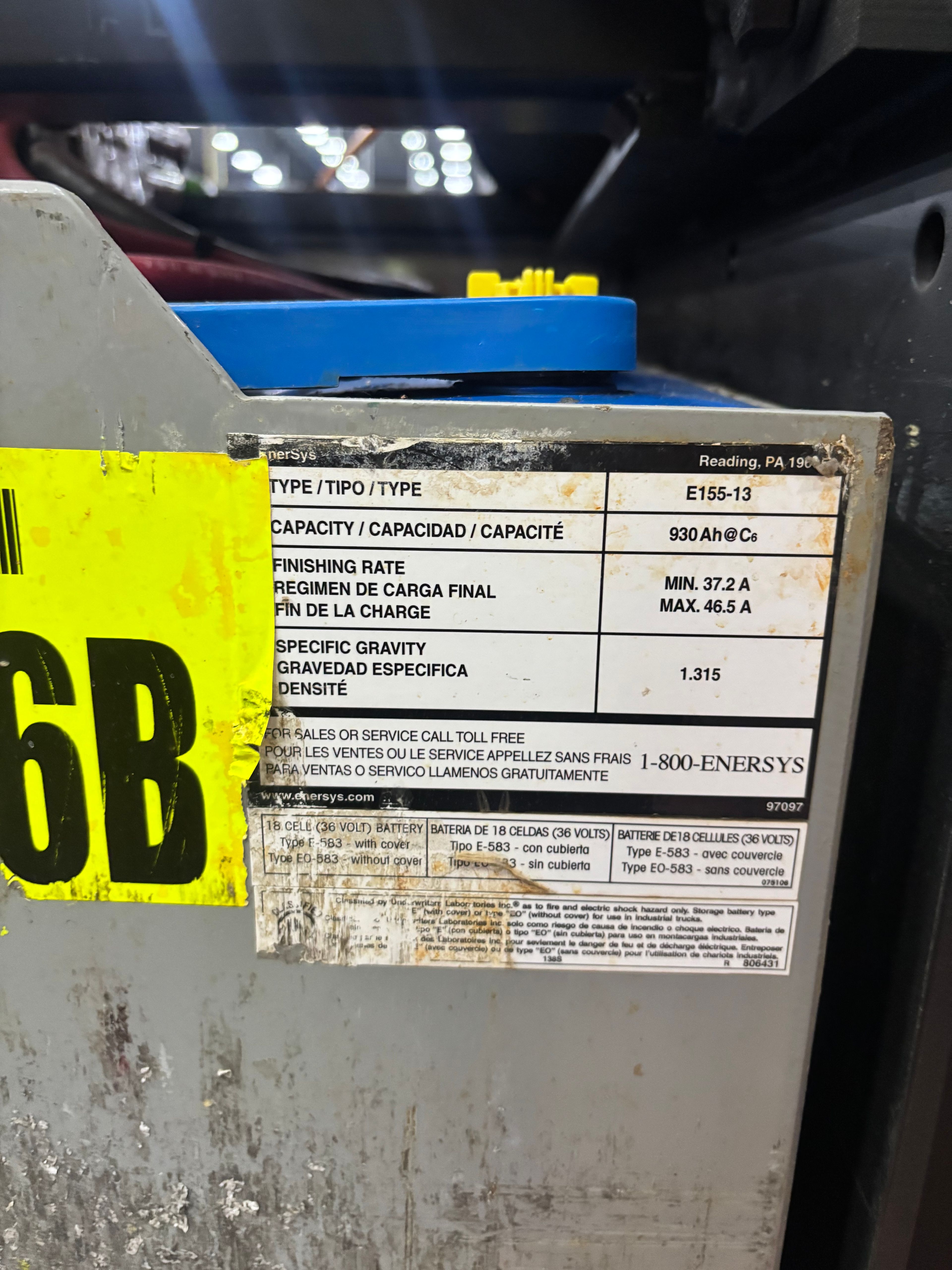 36 Volt Battery - Enersys - Document 3
