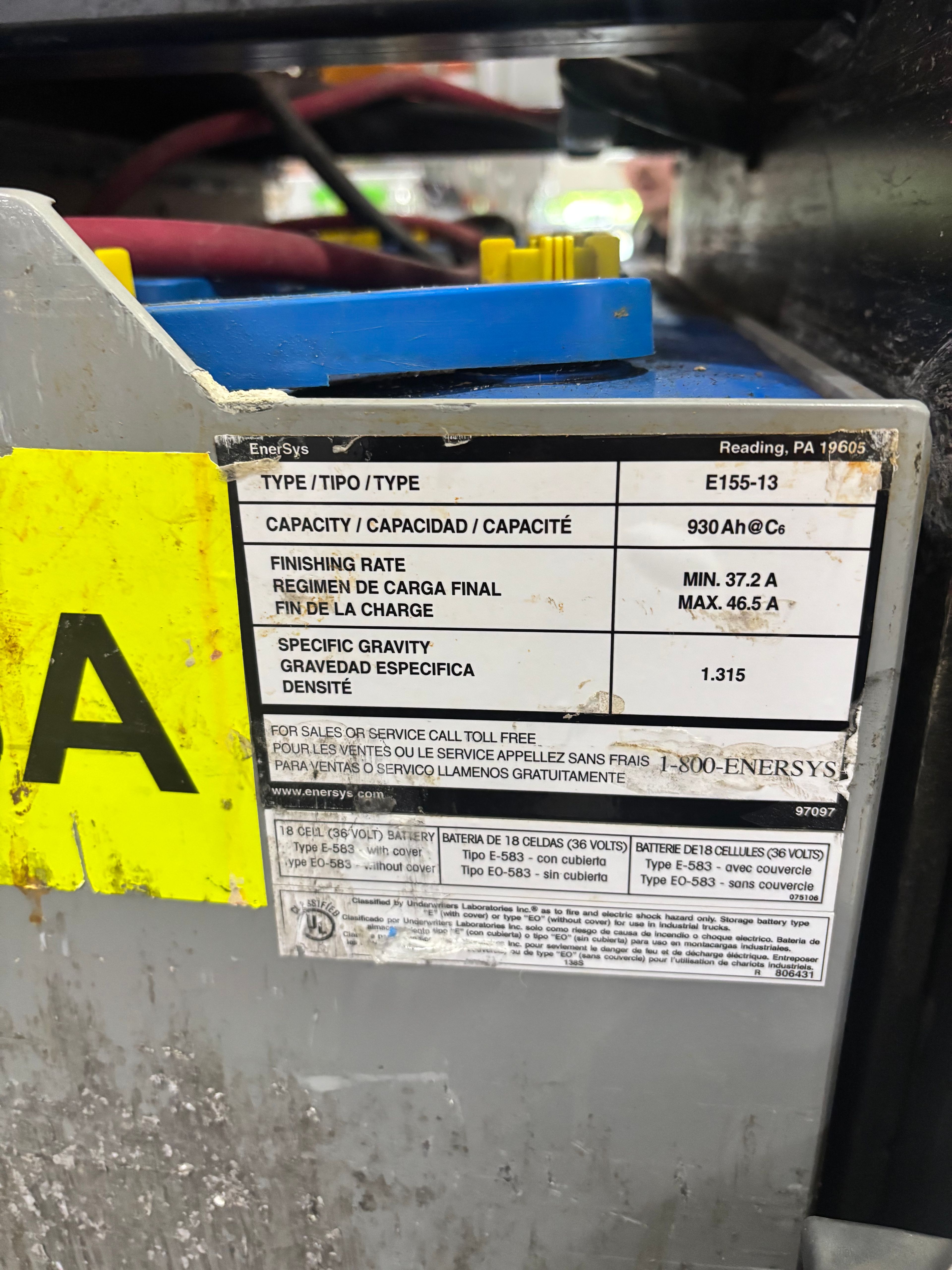 36 Volt Battery - Enersys - Document 3