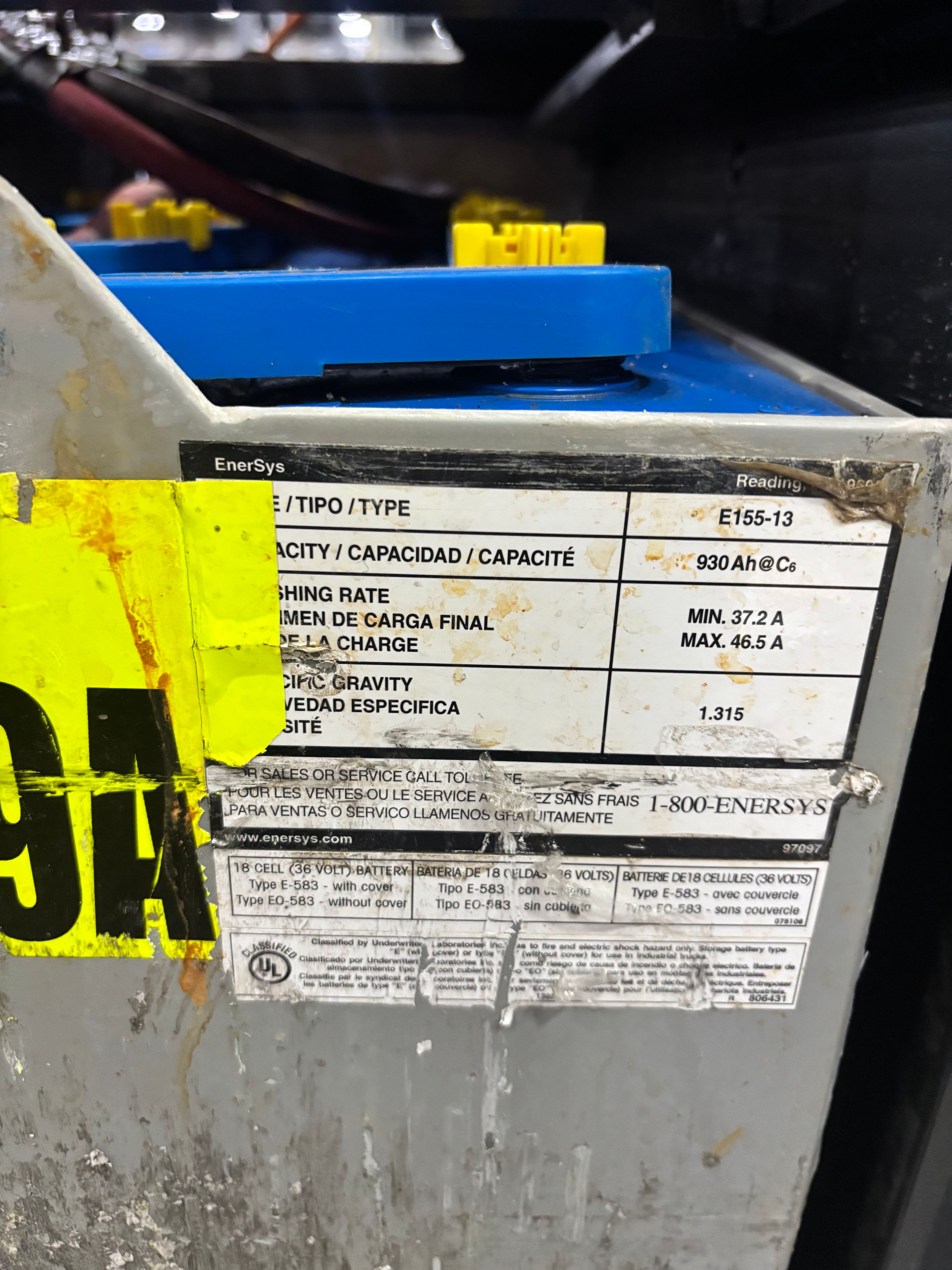 36 Volt Battery - Enersys - Document 3